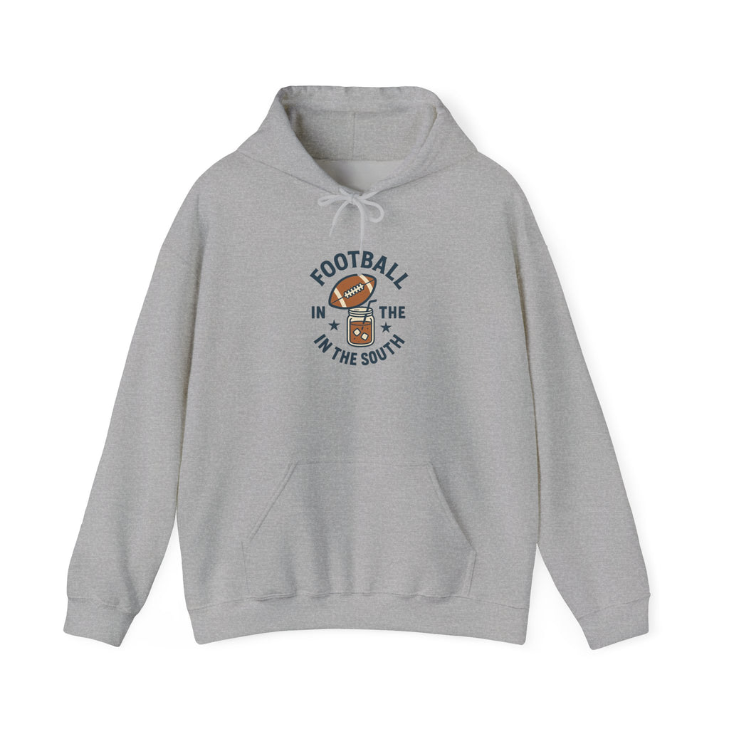 Football in the South Hoodie | Unisex Heavy Blend Sweatshirt for Game Day, Casual Wear, Southern Pride, Sports Gifts, Fall Fashion