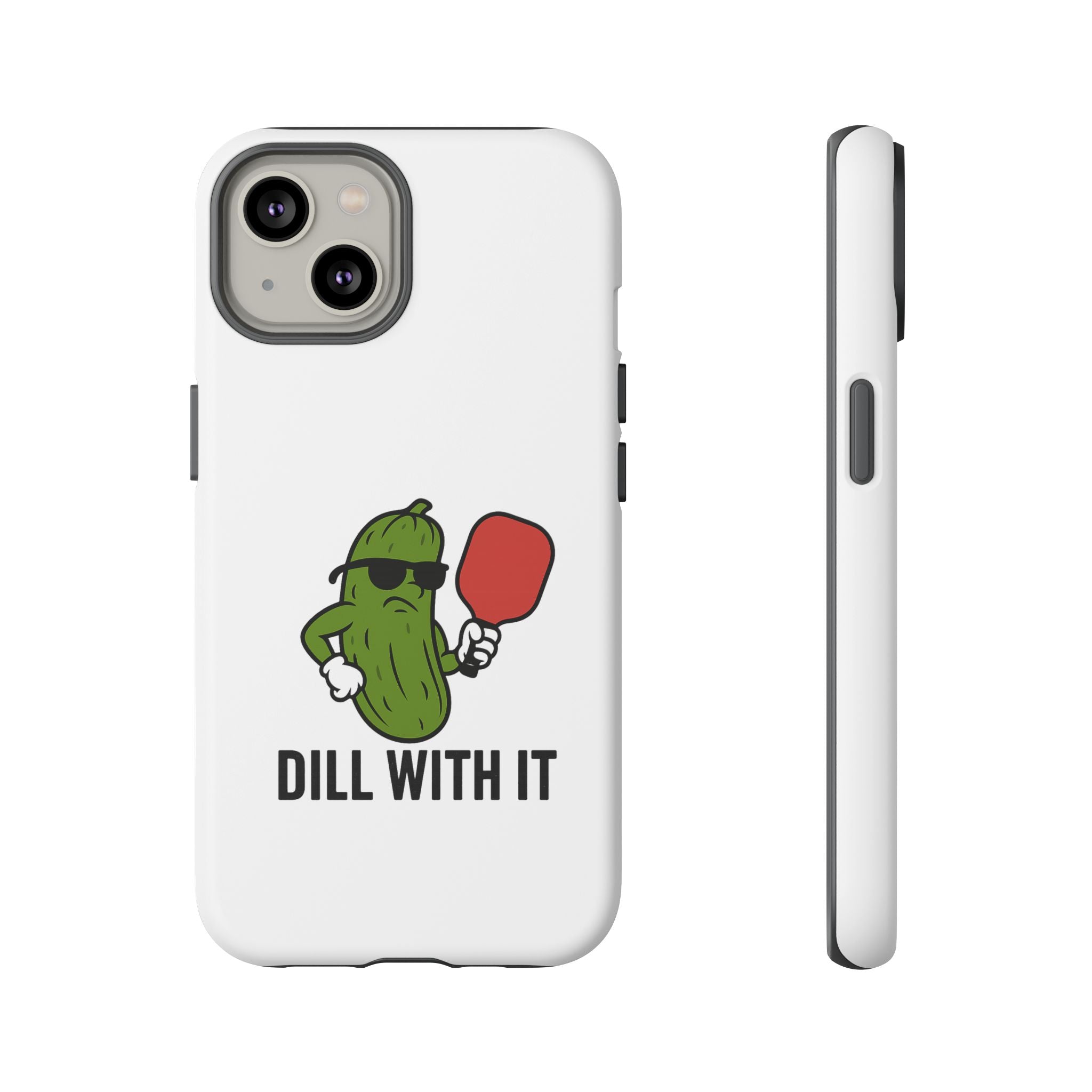Funny Pickle Phone Case | Dill With It | Quirky Gift for Foodies, Humor Lovers, Birthdays, Kitchen Decor