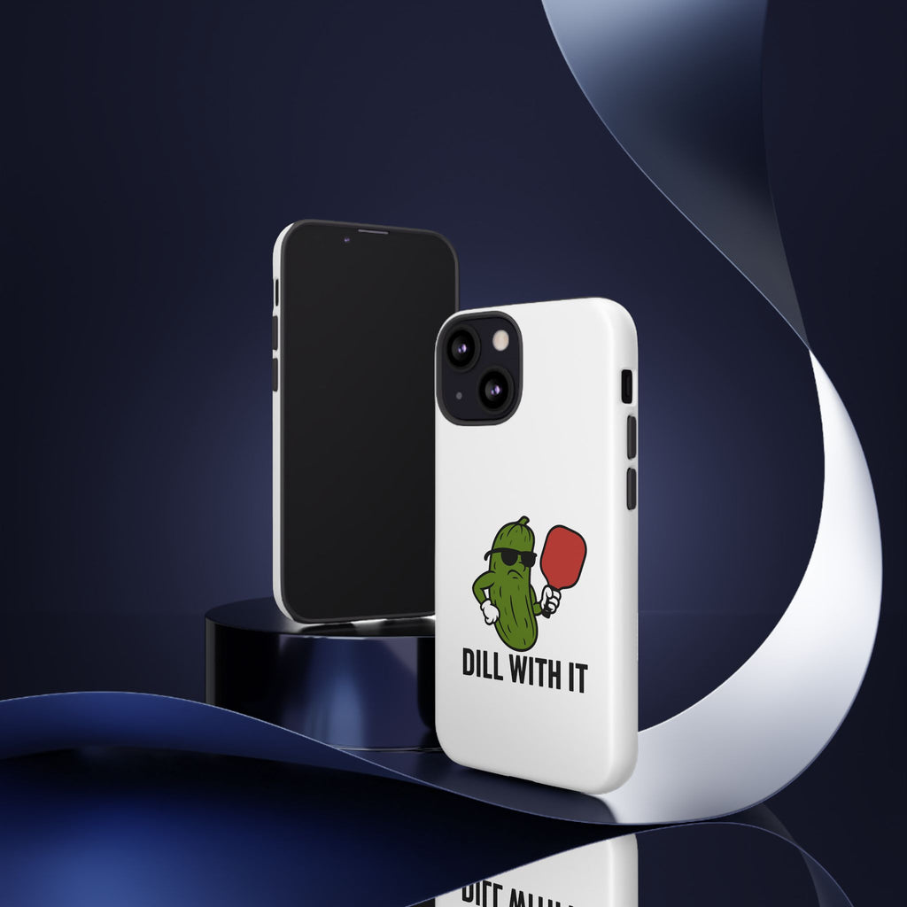 Funny Pickle Phone Case | Dill With It | Quirky Gift for Foodies, Humor Lovers, Birthdays, Kitchen Decor