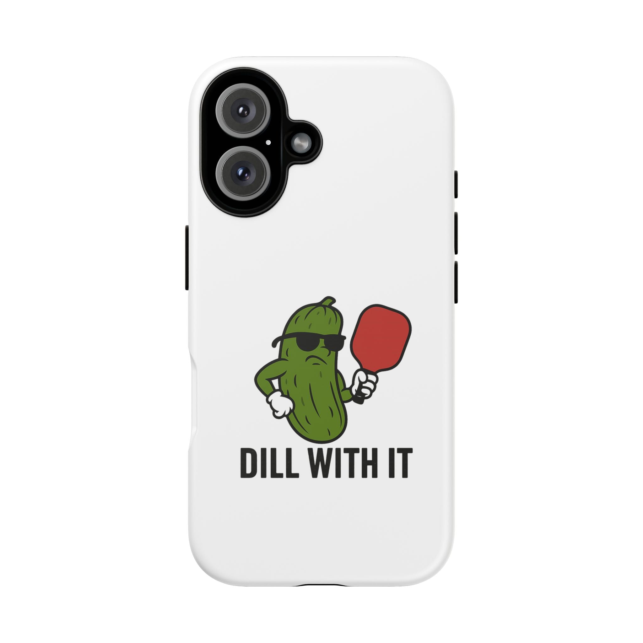 Funny Pickle Phone Case | Dill With It | Quirky Gift for Foodies, Humor Lovers, Birthdays, Kitchen Decor
