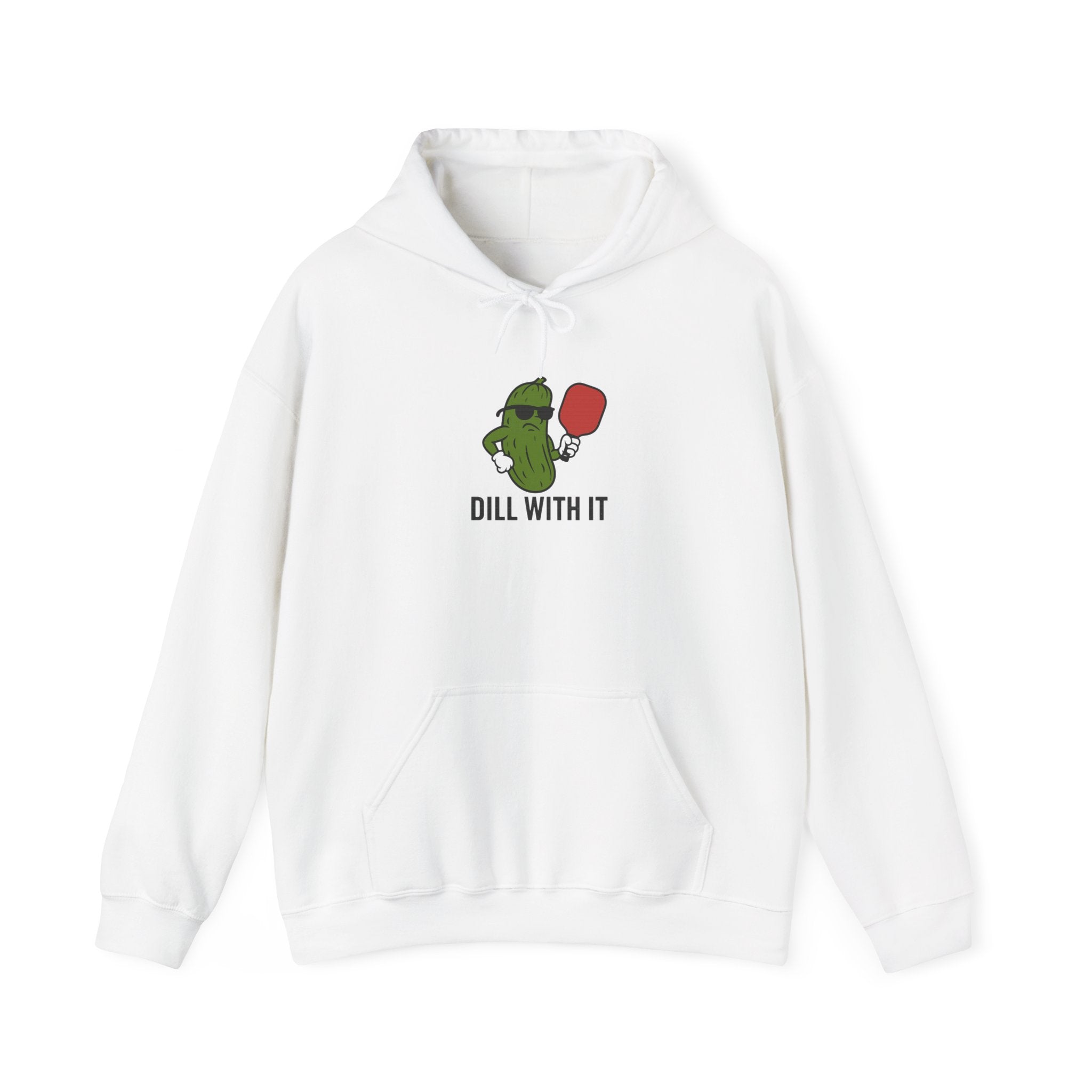 Dill With It Hoodie - Fun Unisex Sweatshirt, Cute Gift for Cucumber Lovers, Unique Apparel, Ideal for Casual Wear or Parties