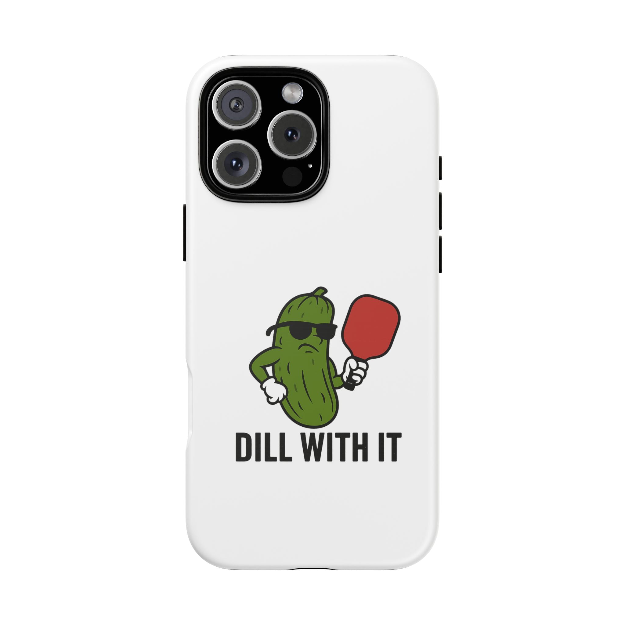 Funny Pickle Phone Case | Dill With It | Quirky Gift for Foodies, Humor Lovers, Birthdays, Kitchen Decor