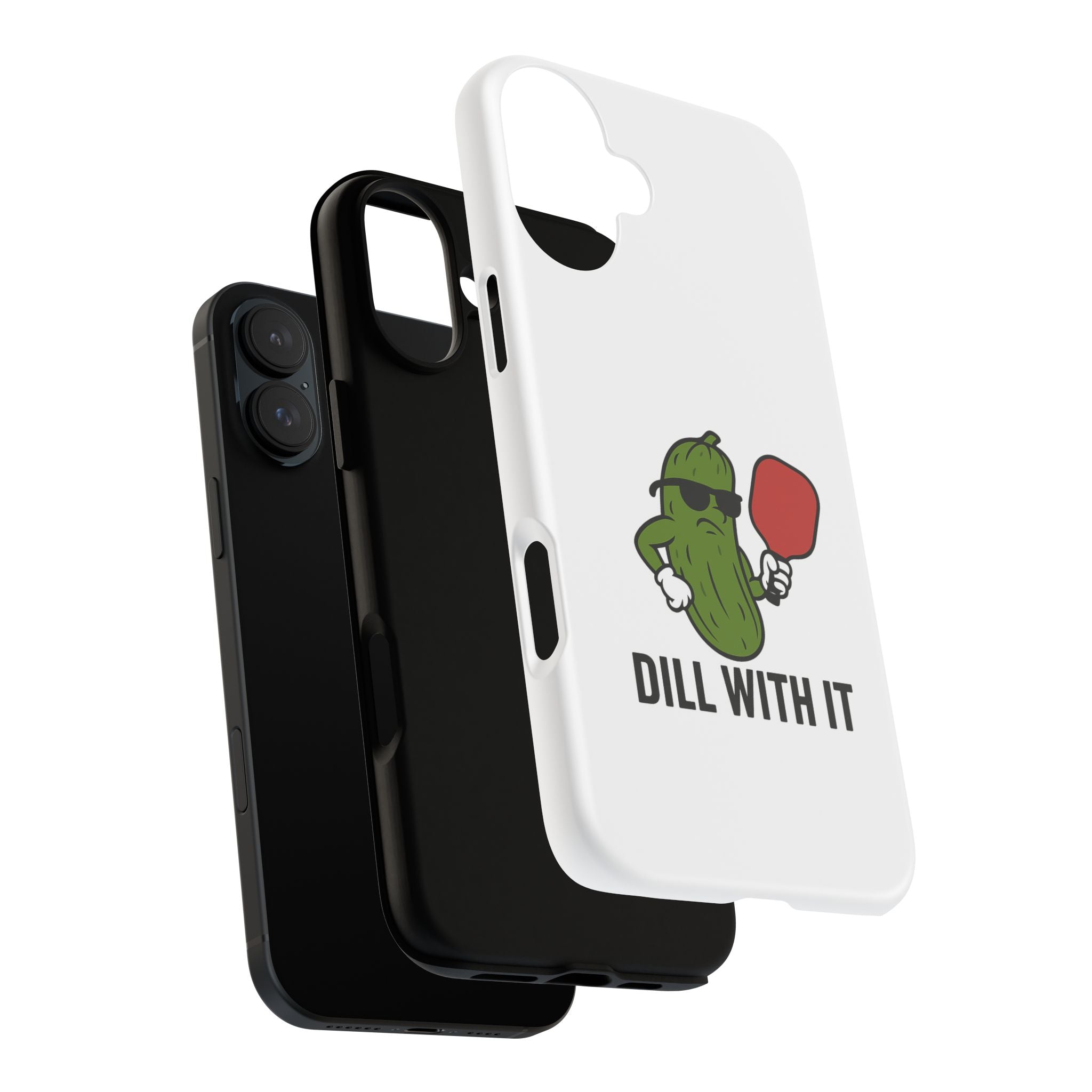 Funny Pickle Phone Case | Dill With It | Quirky Gift for Foodies, Humor Lovers, Birthdays, Kitchen Decor