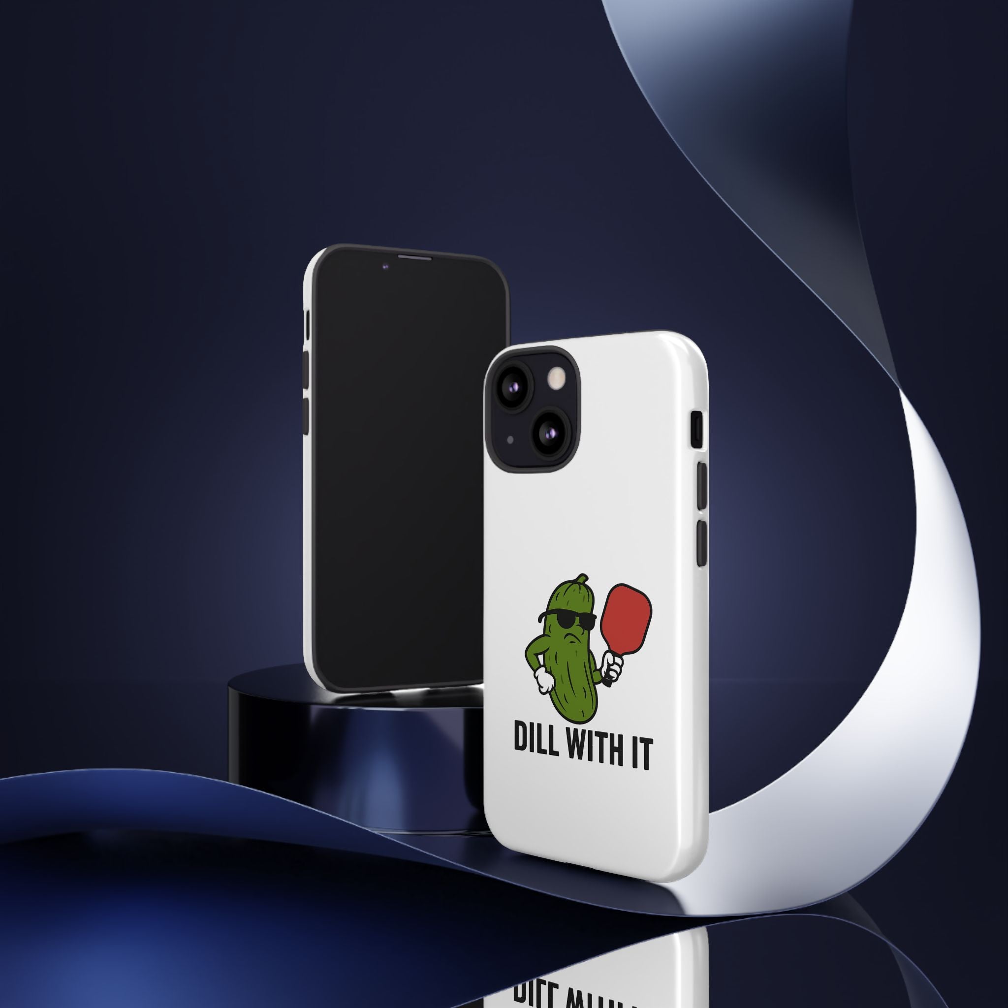 Funny Pickle Phone Case | Dill With It | Quirky Gift for Foodies, Humor Lovers, Birthdays, Kitchen Decor