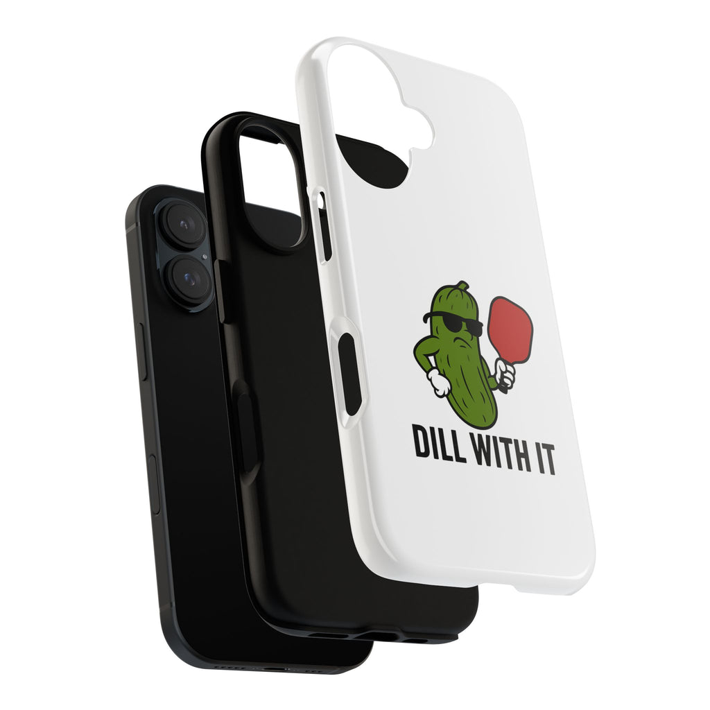 Funny Pickle Phone Case | Dill With It | Quirky Gift for Foodies, Humor Lovers, Birthdays, Kitchen Decor