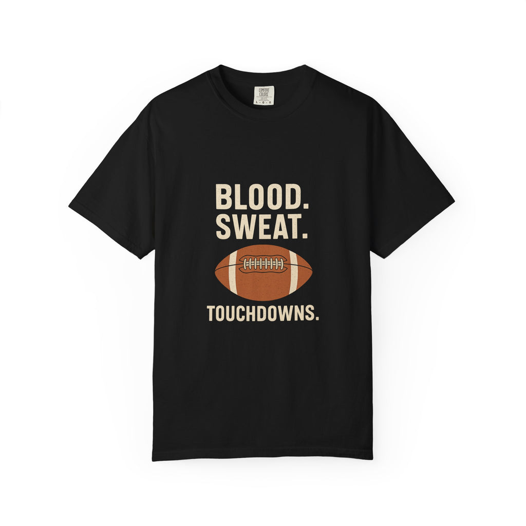 Football Fan T-Shirt, Unisex Garment-Dyed Tee, Sports Shirt, Game Day Apparel, Touchdown Celebration Gear