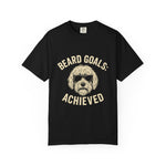 Beard Goals T-Shirt, Fun Graphic Tee, Dog Lover Apparel, Casual Wear, Gifts for Him, Father's Day T-Shirt