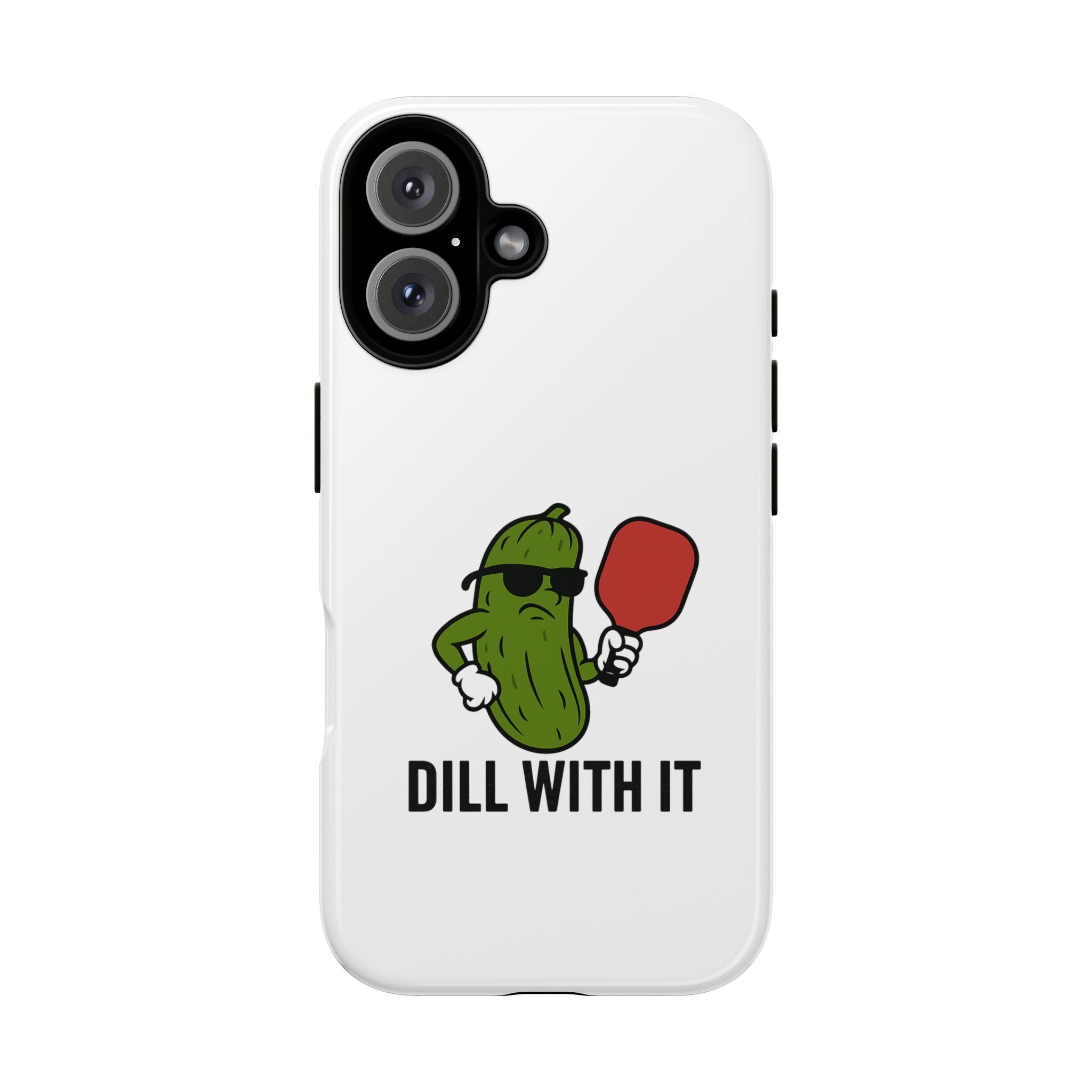 Funny Pickle Phone Case | Dill With It | Quirky Gift for Foodies, Humor Lovers, Birthdays, Kitchen Decor