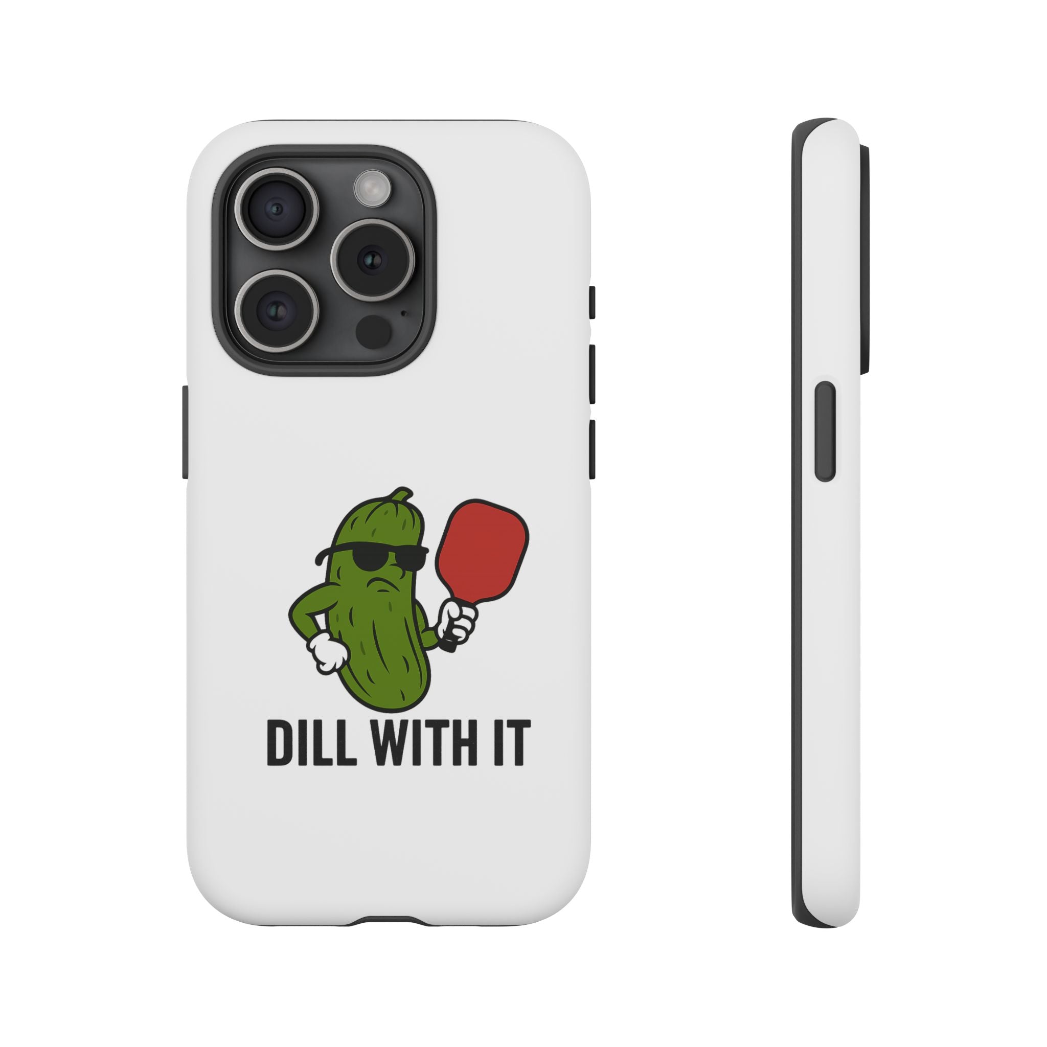 Funny Pickle Phone Case | Dill With It | Quirky Gift for Foodies, Humor Lovers, Birthdays, Kitchen Decor