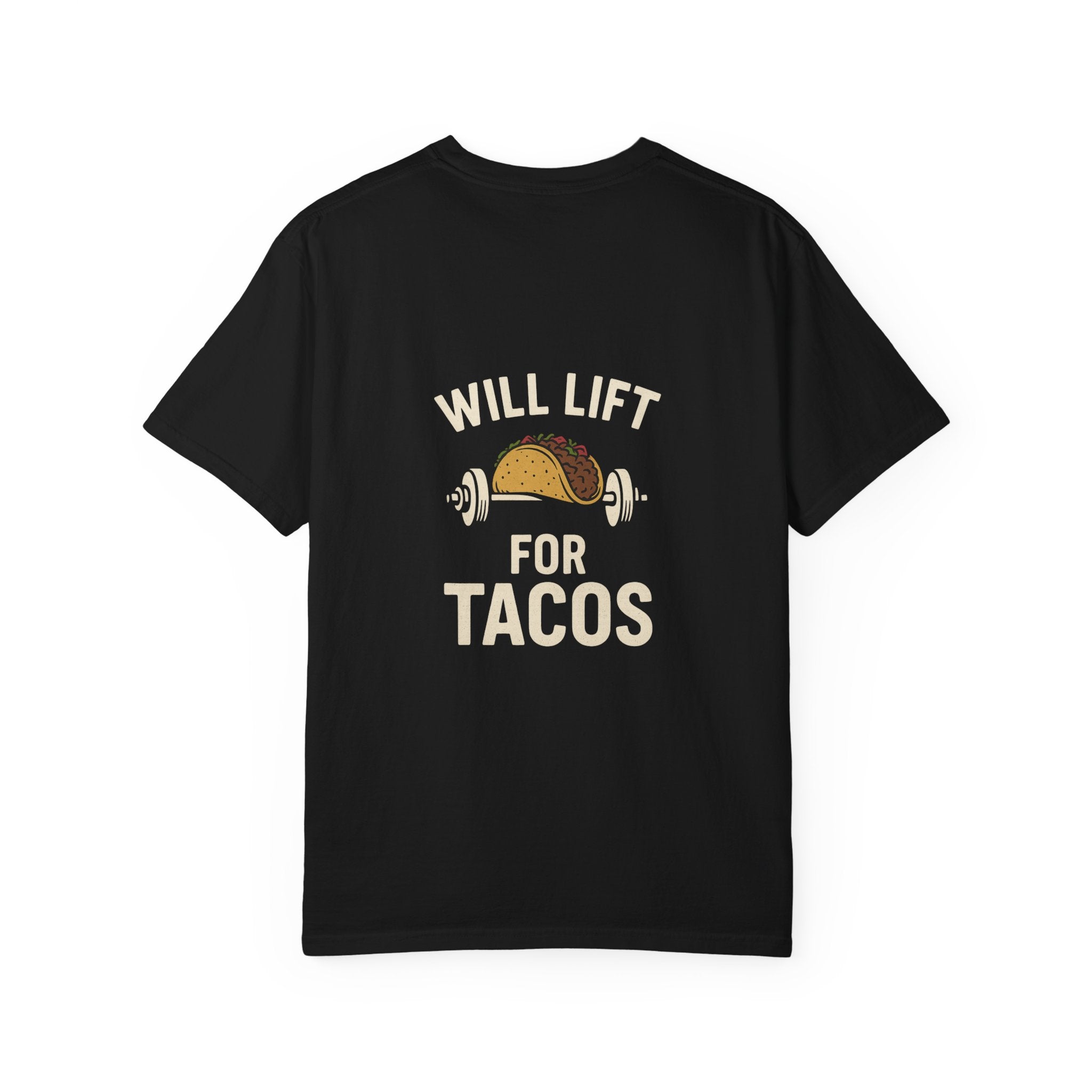 Funny Gym T-Shirt, Taco Lover Shirt, Gift for Weightlifters, Unisex Fitness Tee, Will Lift for Tacos Tee