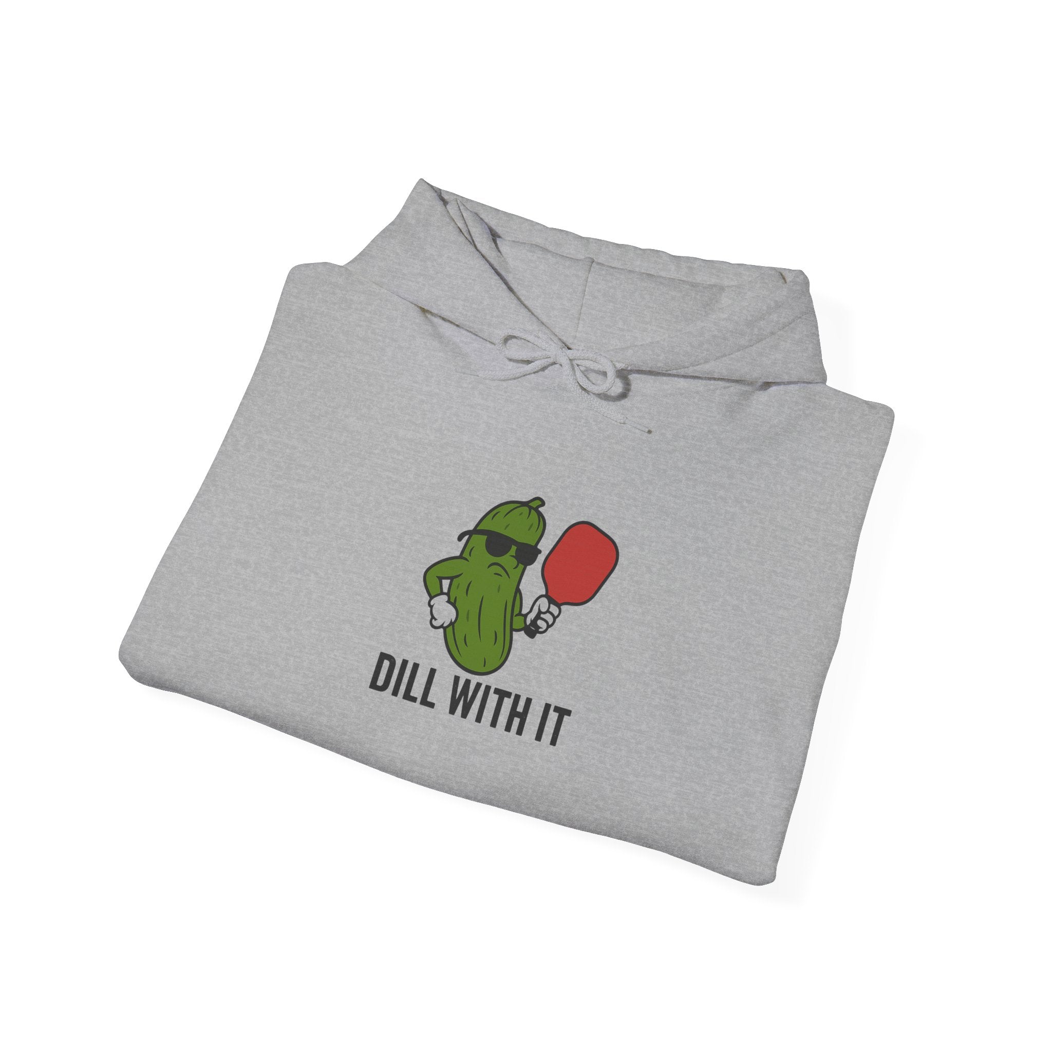 Dill With It Hoodie - Fun Unisex Sweatshirt, Cute Gift for Cucumber Lovers, Unique Apparel, Ideal for Casual Wear or Parties
