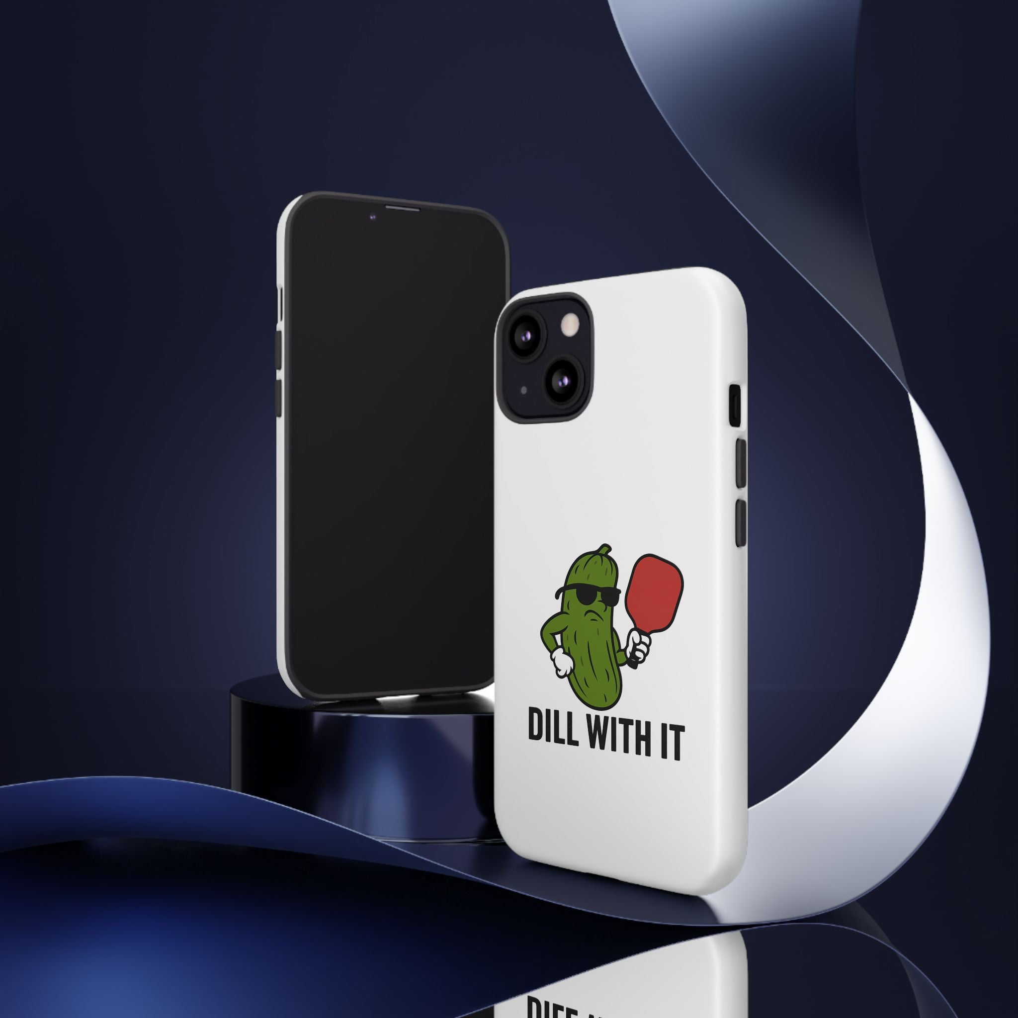 Funny Pickle Phone Case | Dill With It | Quirky Gift for Foodies, Humor Lovers, Birthdays, Kitchen Decor