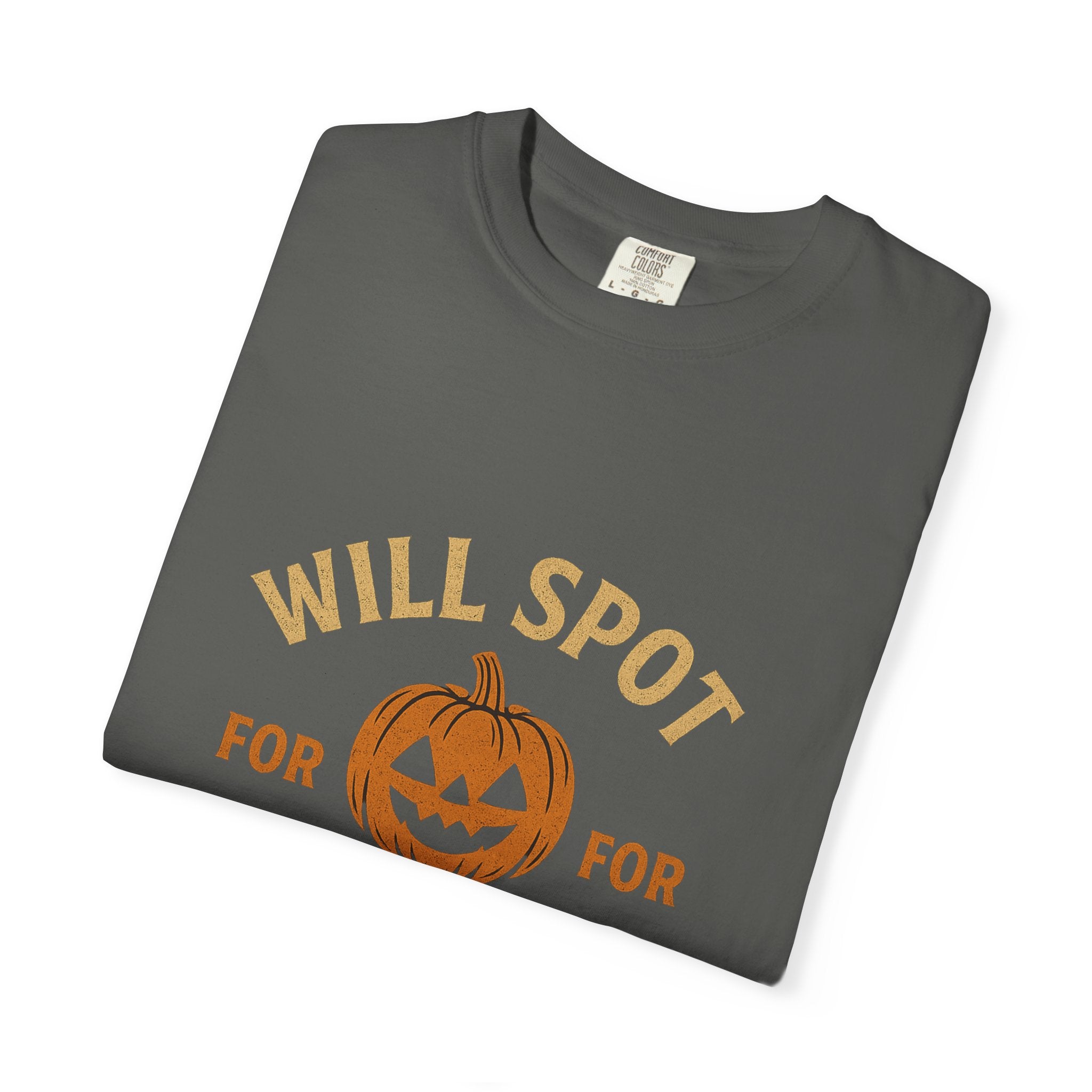 Halloween Workout T-Shirt - 'Will Spot for Candy' Unisex Tee, Funny Gym Shirt, Gift for Fitness Lovers, Halloween Apparel, Cute Workout Top
