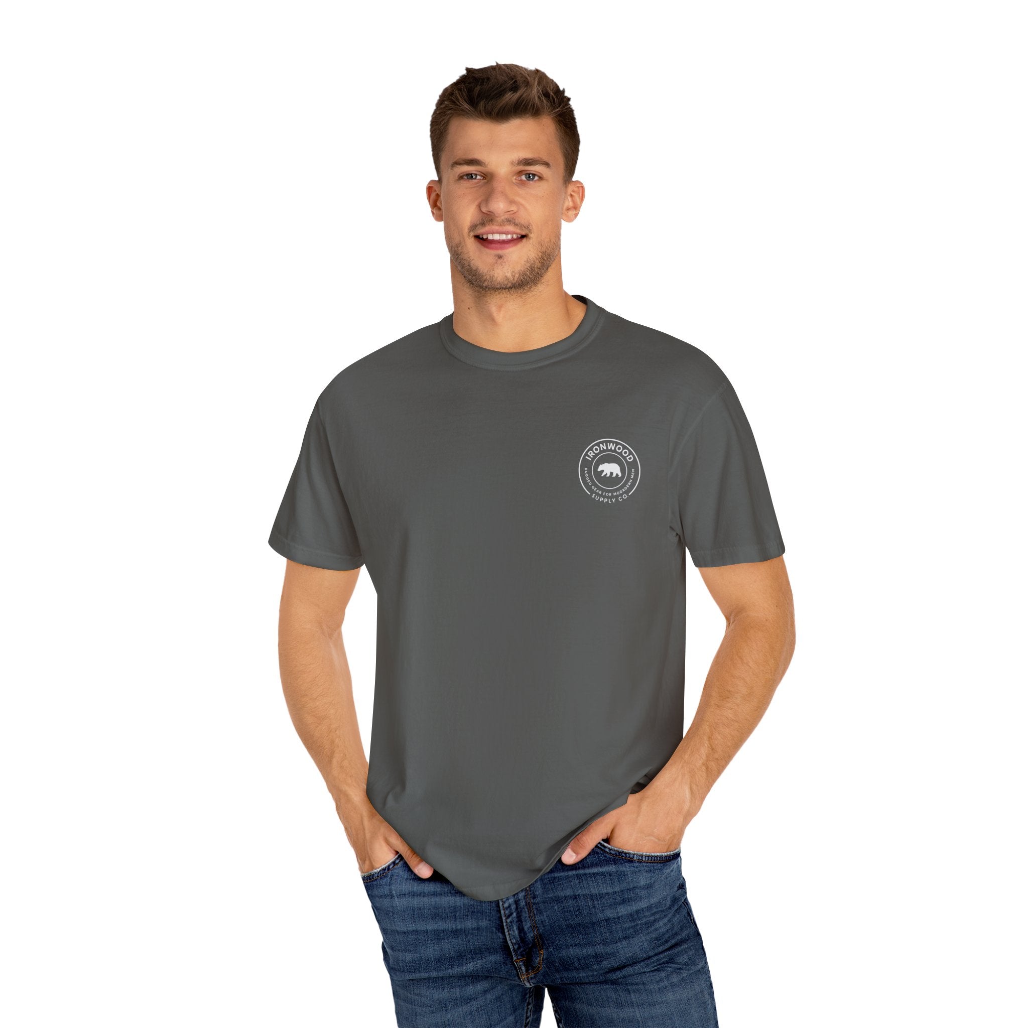 Garment-Dyed Fitness T-shirt for Food Lovers, Gym Apparel, Funny Tee, Bacon & Barbells Shirt, Unisex Workout Top