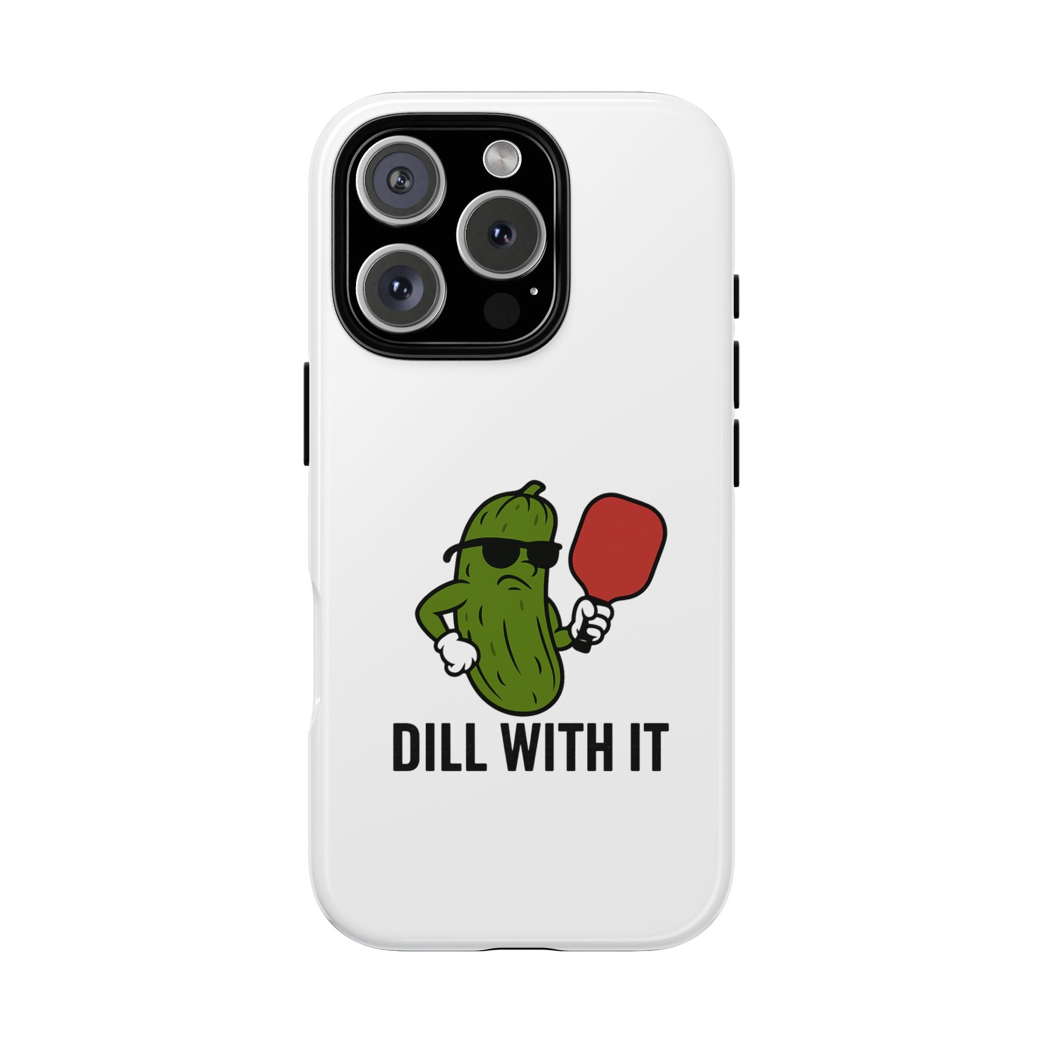 Funny Pickle Phone Case | Dill With It | Quirky Gift for Foodies, Humor Lovers, Birthdays, Kitchen Decor