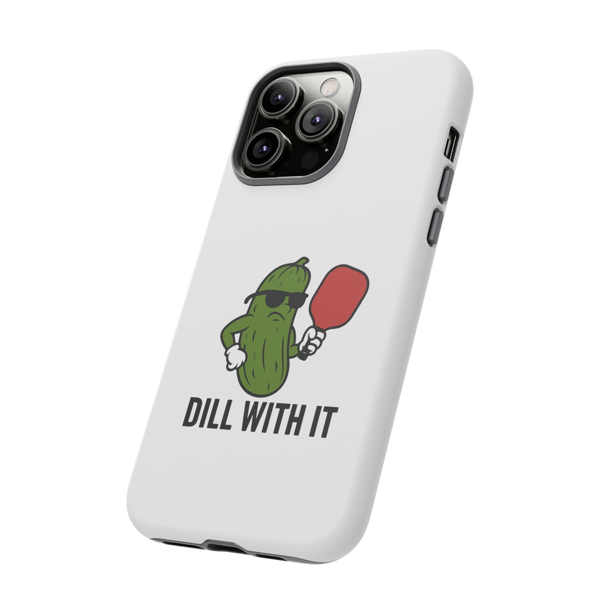 Funny Pickle Phone Case | Dill With It | Quirky Gift for Foodies, Humor Lovers, Birthdays, Kitchen Decor