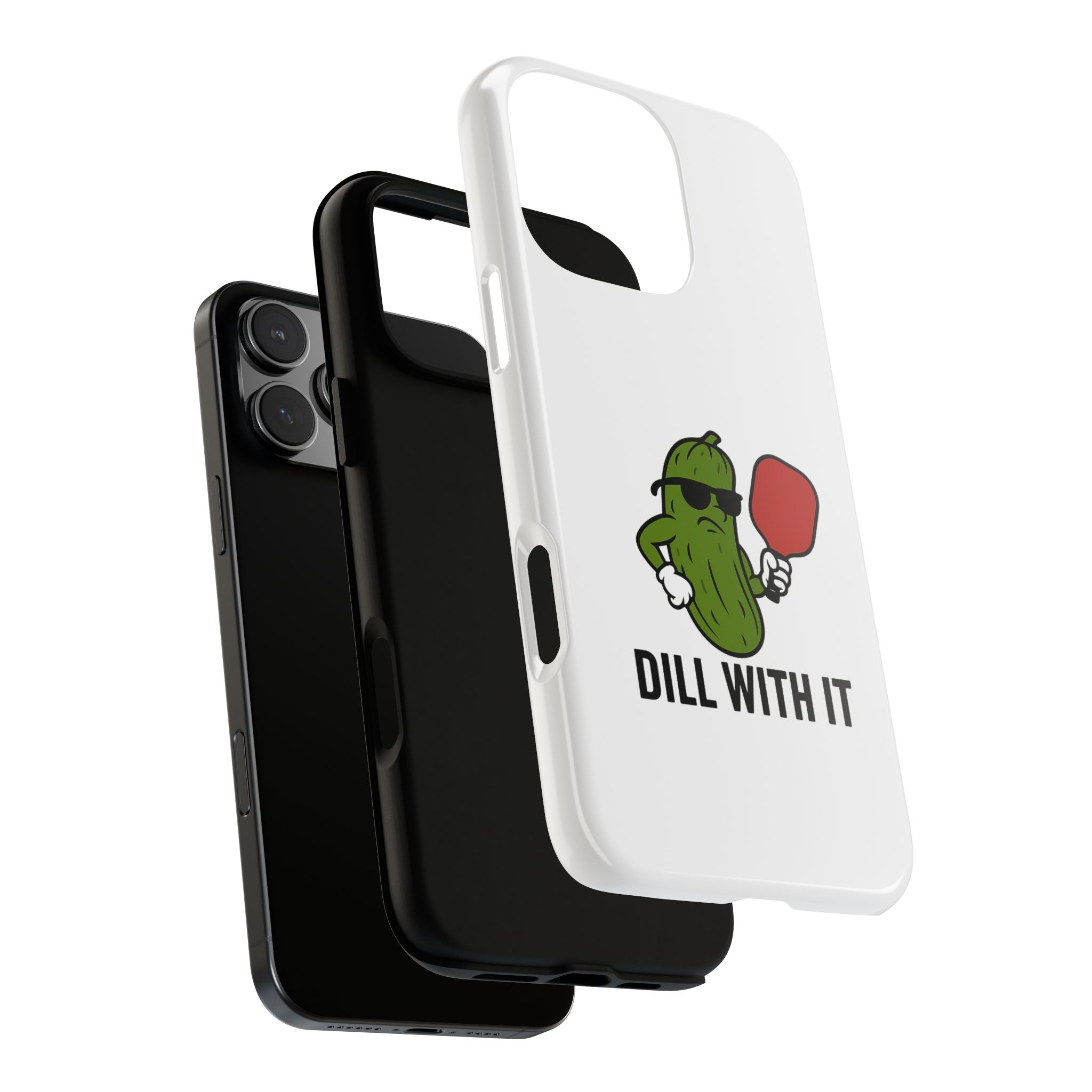 Funny Pickle Phone Case | Dill With It | Quirky Gift for Foodies, Humor Lovers, Birthdays, Kitchen Decor