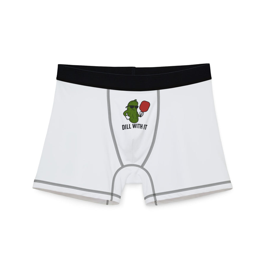 Dill With It Men's Boxers - Fun Gift for Dad, Unique Underwear for Birthdays, Father's Day, Gag Gift, Comfortable Loungewear