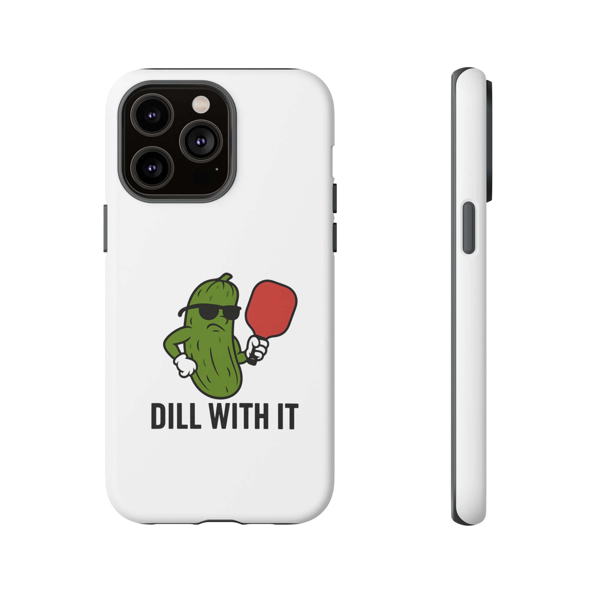 Funny Pickle Phone Case | Dill With It | Quirky Gift for Foodies, Humor Lovers, Birthdays, Kitchen Decor