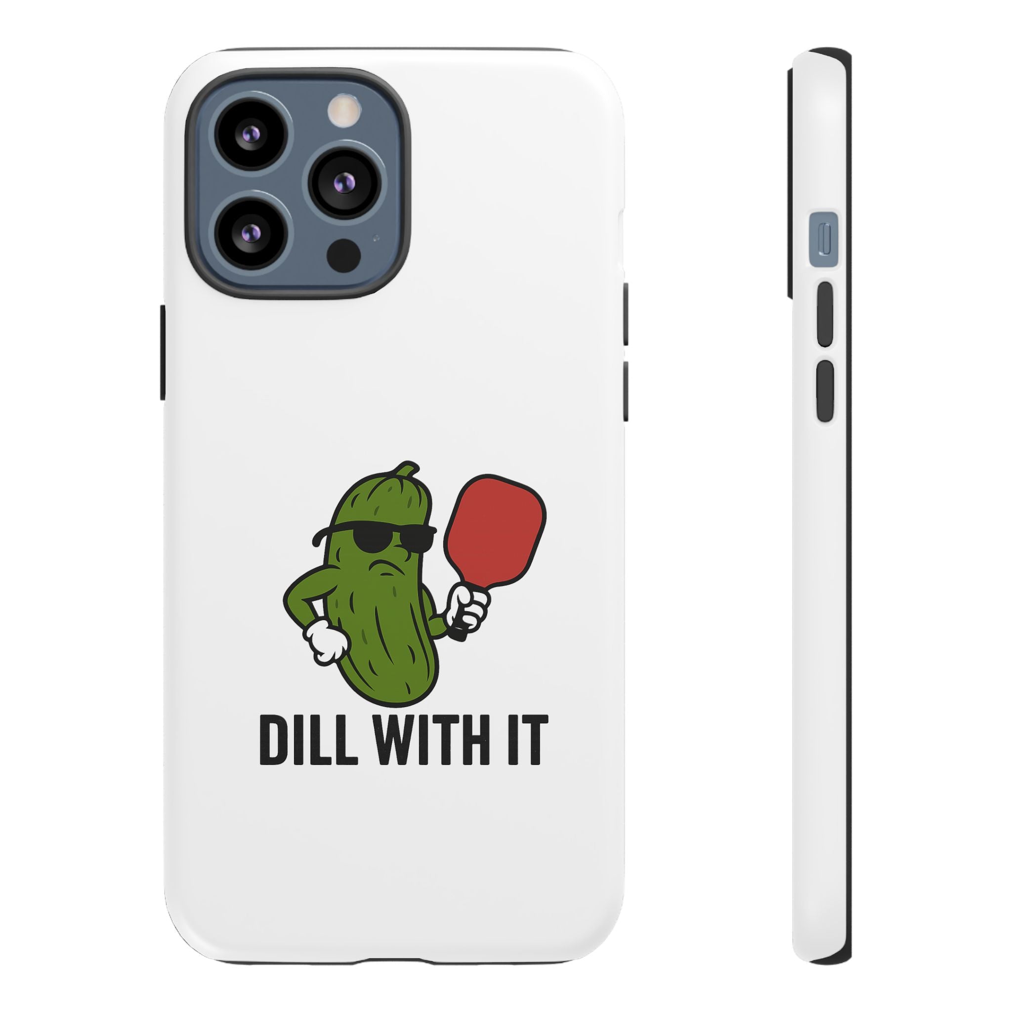 Funny Pickle Phone Case | Dill With It | Quirky Gift for Foodies, Humor Lovers, Birthdays, Kitchen Decor