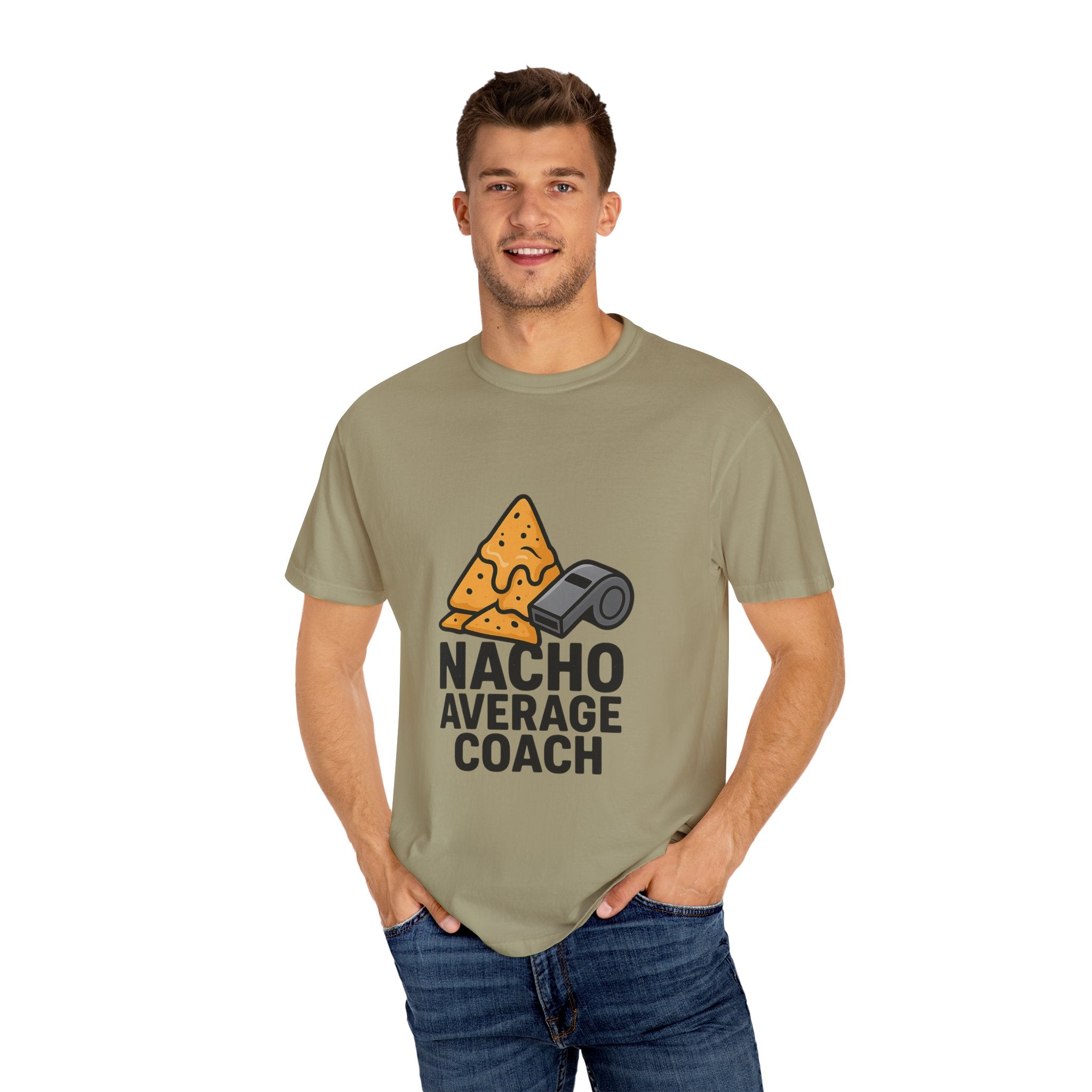 Nacho Average Coach T-Shirt - Fun and Humorous Tee for Coaches, Gift for Sports Fans, Unique Coaching Apparel, Casual Wear