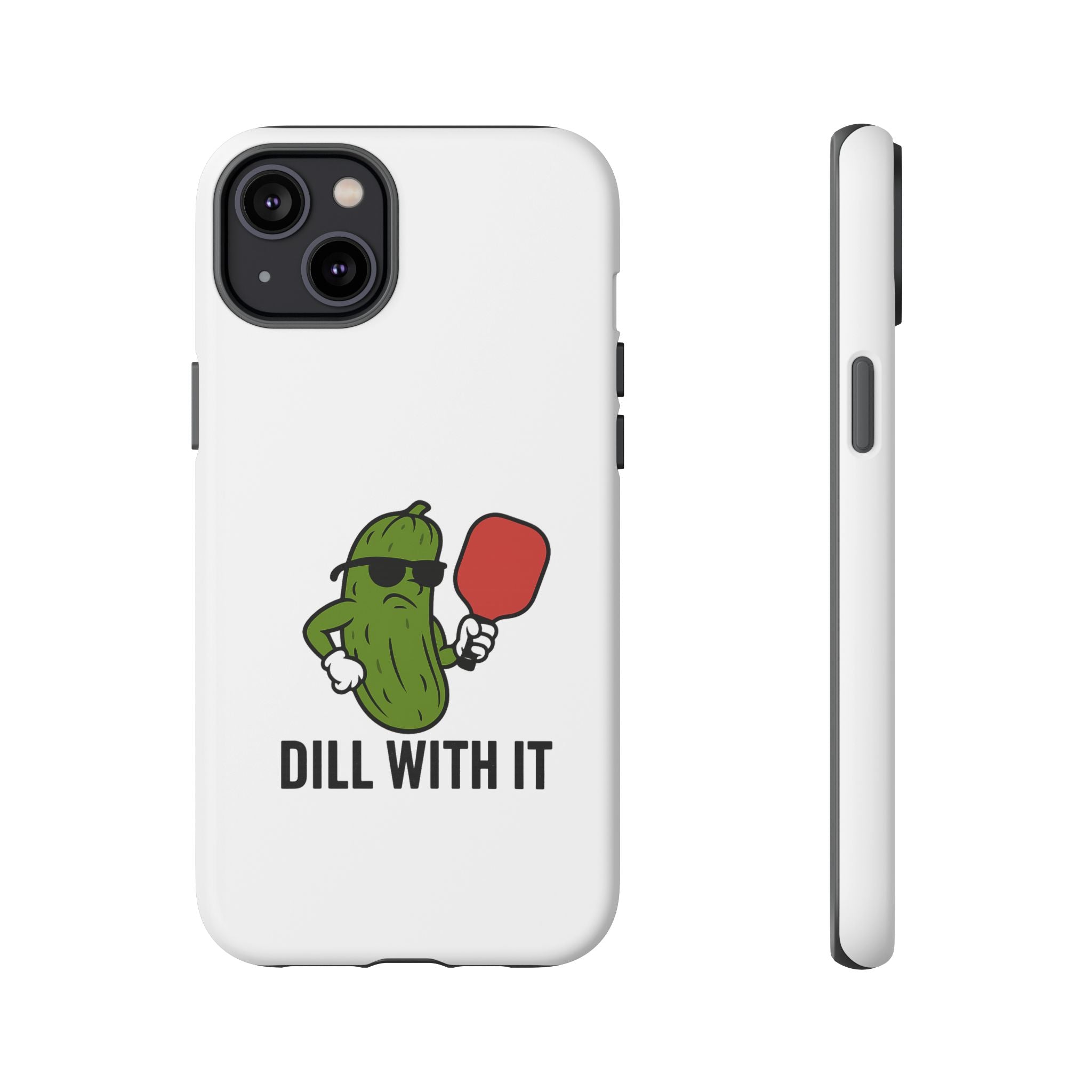 Funny Pickle Phone Case | Dill With It | Quirky Gift for Foodies, Humor Lovers, Birthdays, Kitchen Decor