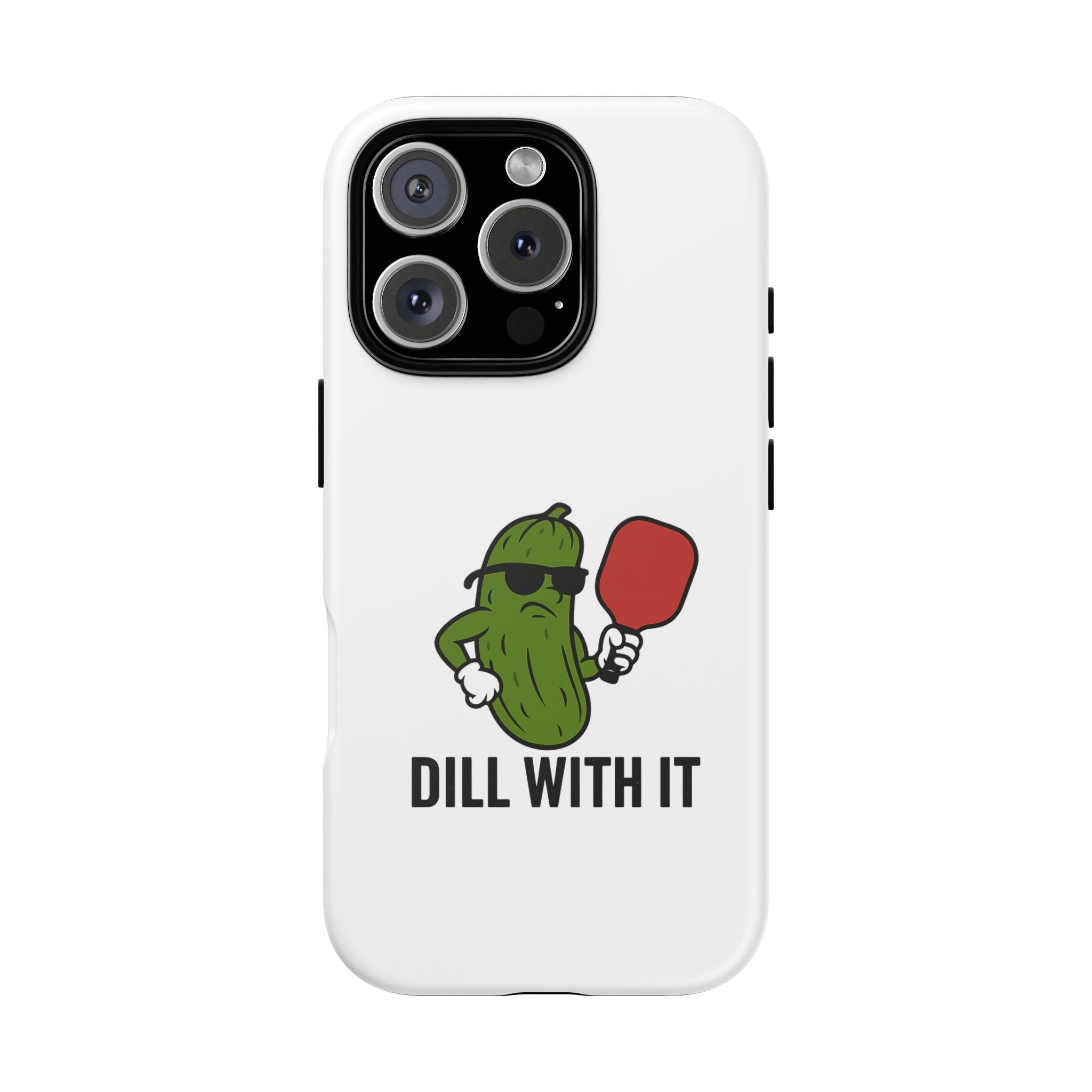 Funny Pickle Phone Case | Dill With It | Quirky Gift for Foodies, Humor Lovers, Birthdays, Kitchen Decor