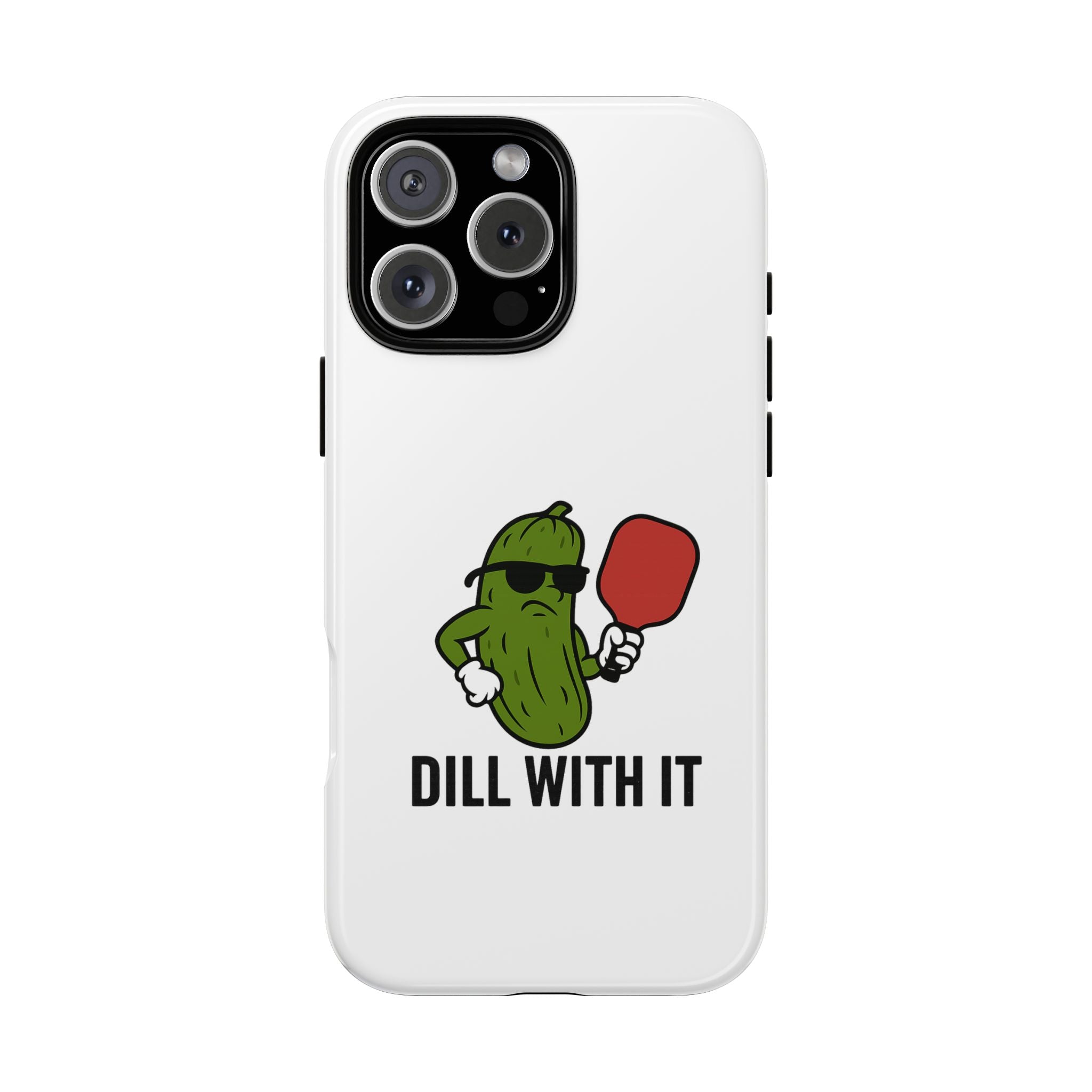 Funny Pickle Phone Case | Dill With It | Quirky Gift for Foodies, Humor Lovers, Birthdays, Kitchen Decor
