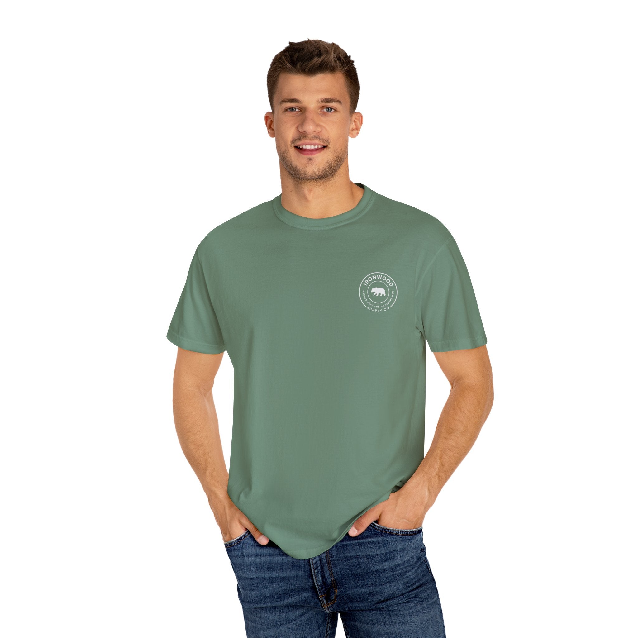 Garment-Dyed Fitness T-shirt for Food Lovers, Gym Apparel, Funny Tee, Bacon & Barbells Shirt, Unisex Workout Top