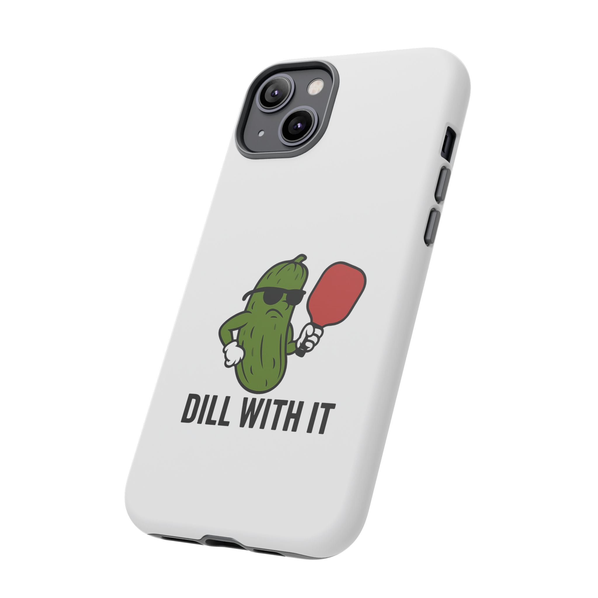 Funny Pickle Phone Case | Dill With It | Quirky Gift for Foodies, Humor Lovers, Birthdays, Kitchen Decor