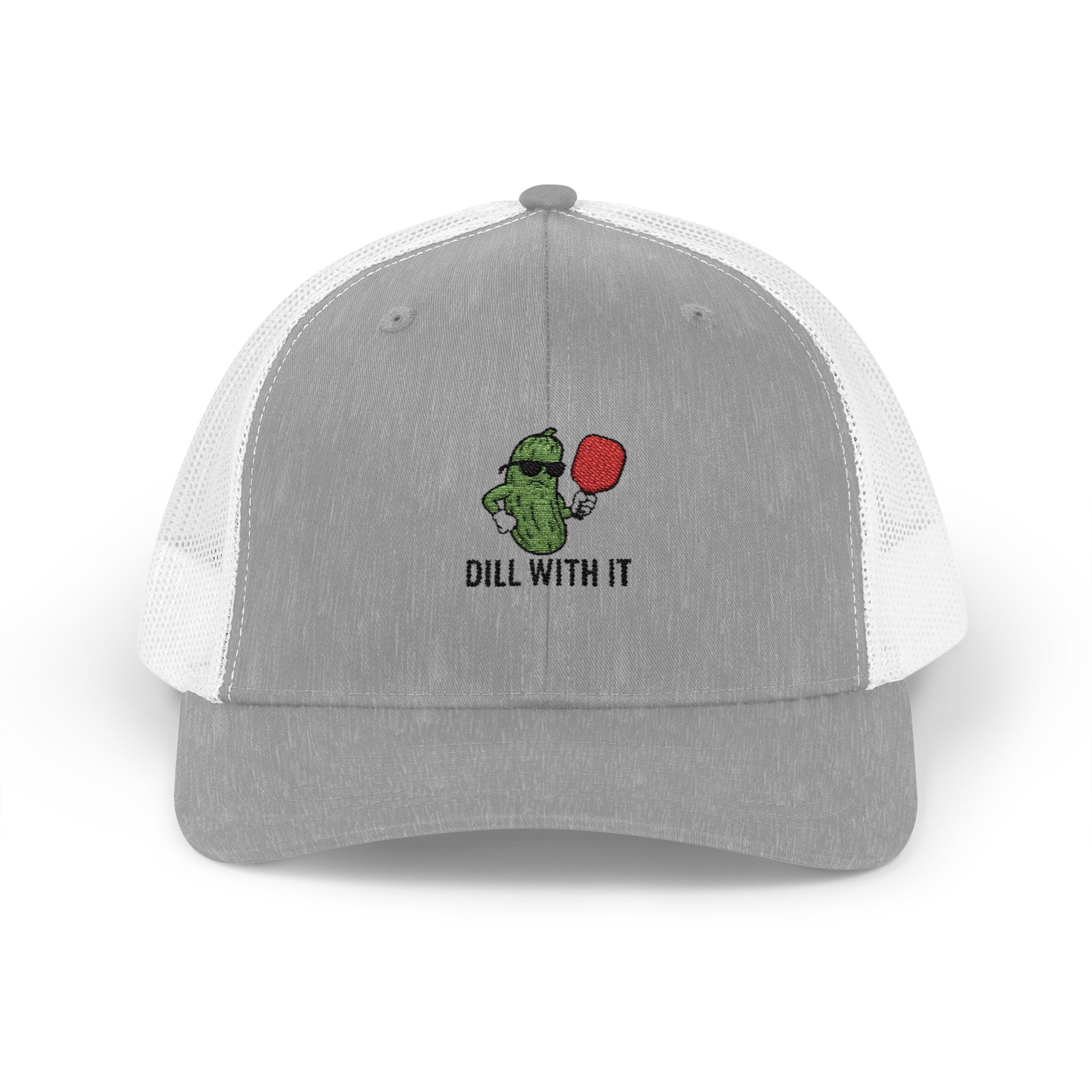 Dill With It Snapback Trucker Cap | Fun Casual Hat for All Occasions | Gifts for Friends, Birthdays, Summer Events