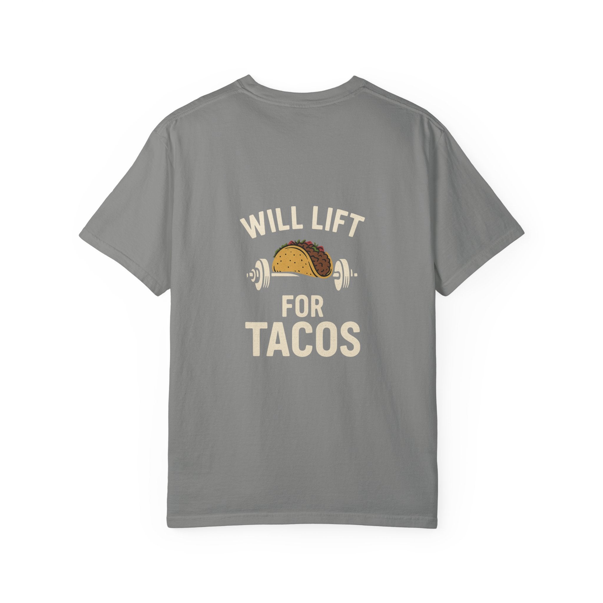 Funny Gym T-Shirt, Taco Lover Shirt, Gift for Weightlifters, Unisex Fitness Tee, Will Lift for Tacos Tee