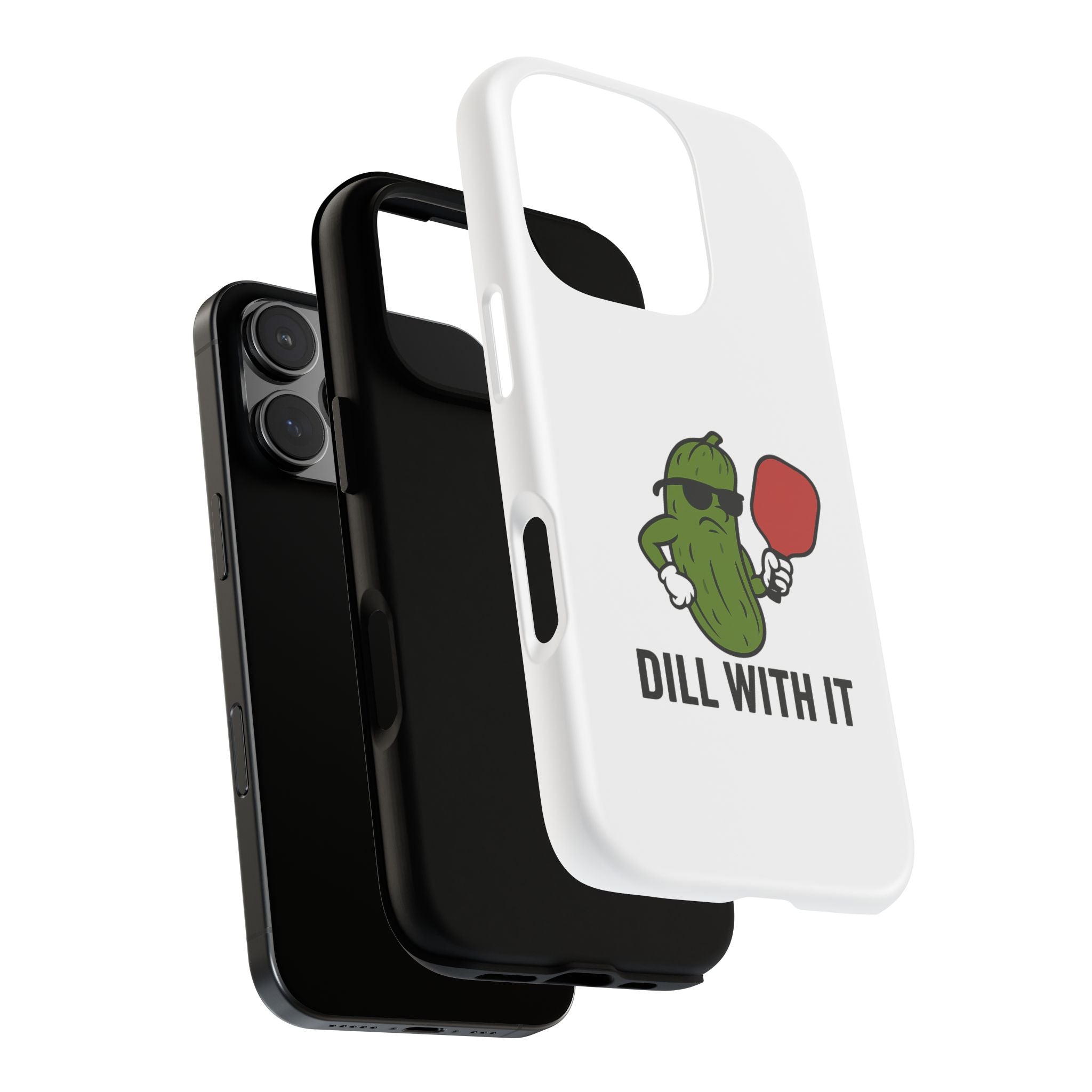 Funny Pickle Phone Case | Dill With It | Quirky Gift for Foodies, Humor Lovers, Birthdays, Kitchen Decor