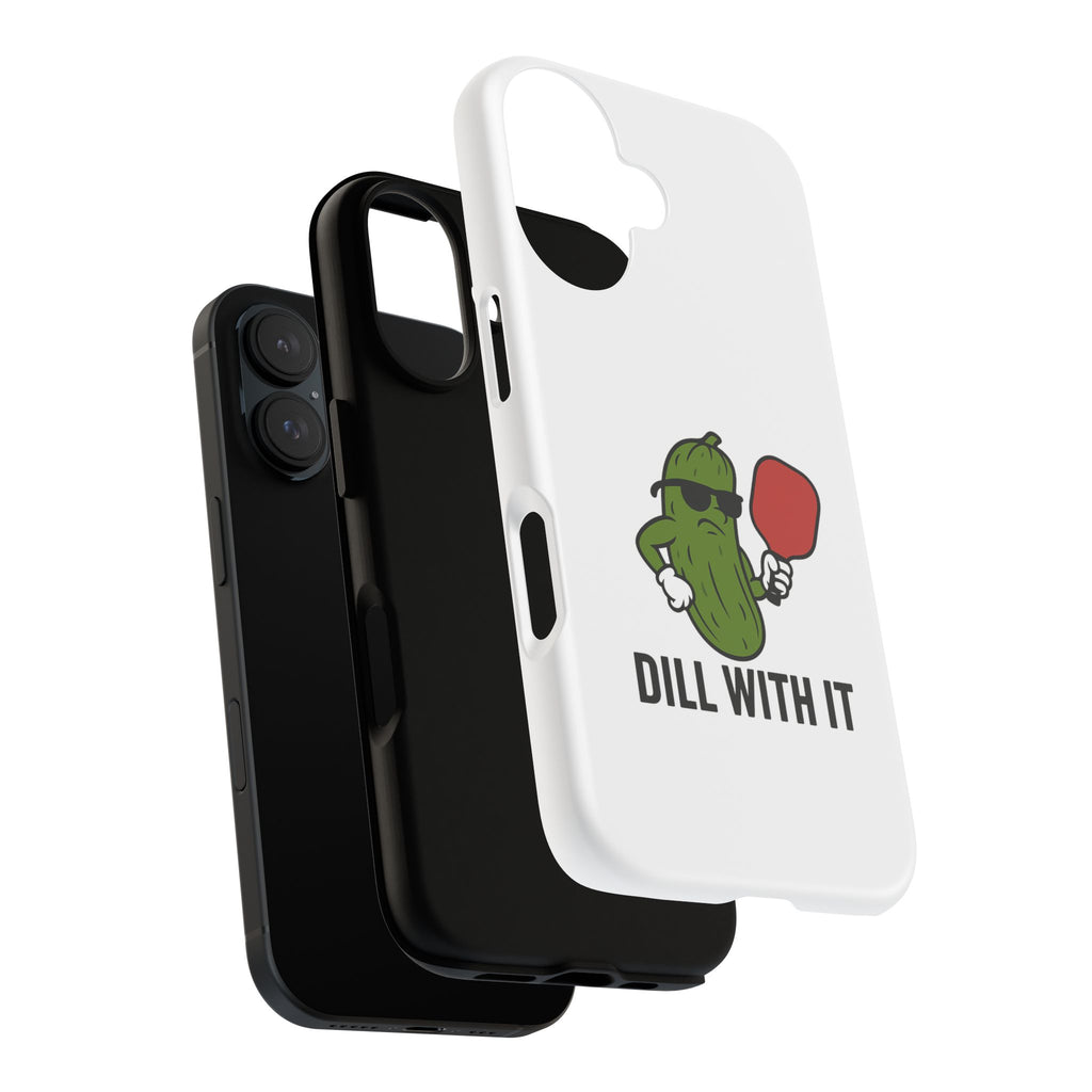 Funny Pickle Phone Case | Dill With It | Quirky Gift for Foodies, Humor Lovers, Birthdays, Kitchen Decor
