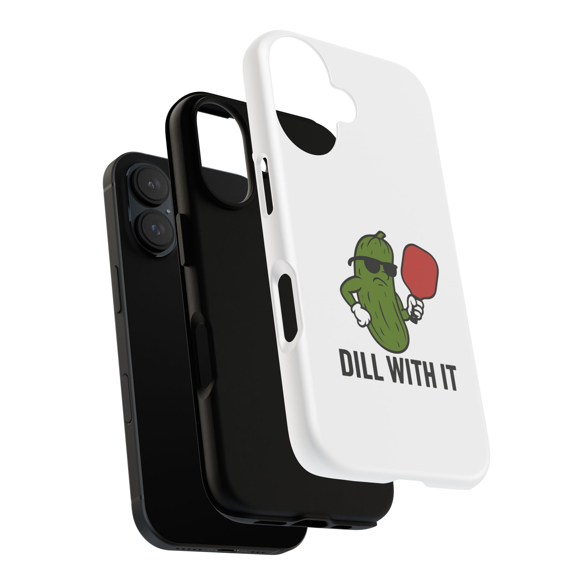 Funny Pickle Phone Case | Dill With It | Quirky Gift for Foodies, Humor Lovers, Birthdays, Kitchen Decor