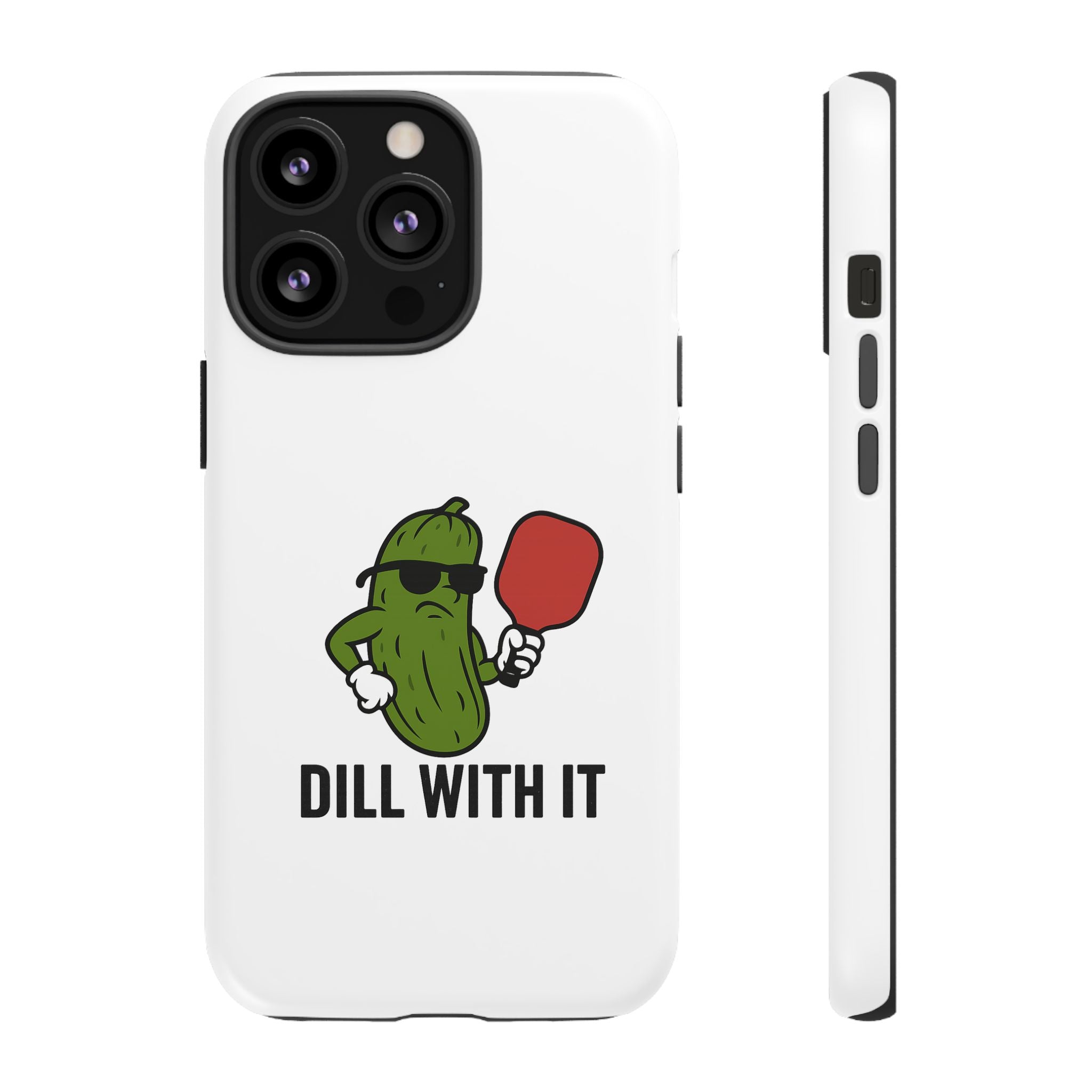 Funny Pickle Phone Case | Dill With It | Quirky Gift for Foodies, Humor Lovers, Birthdays, Kitchen Decor