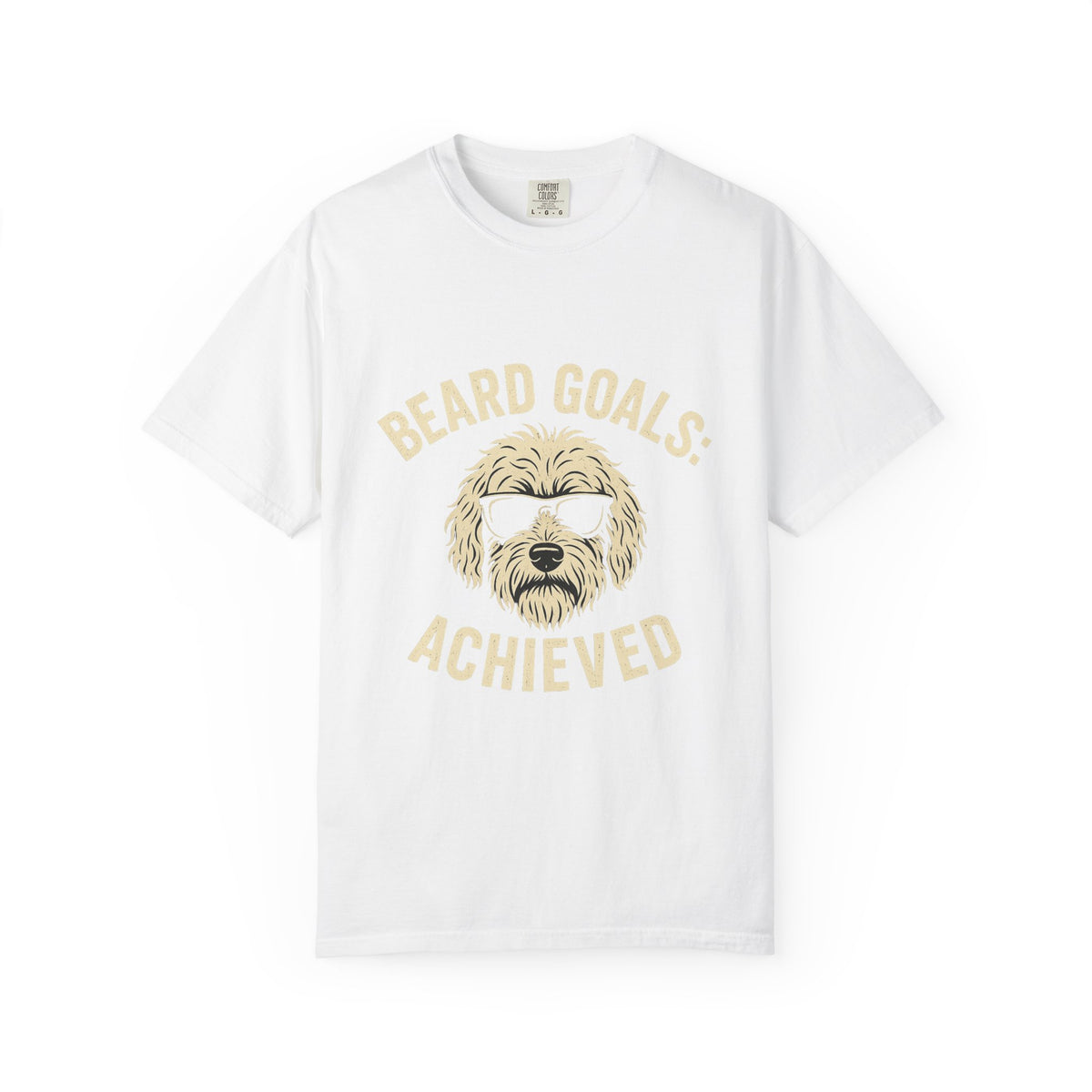 Beard Goals T-Shirt, Fun Graphic Tee, Dog Lover Apparel, Casual Wear, Gifts for Him, Father's Day T-Shirt