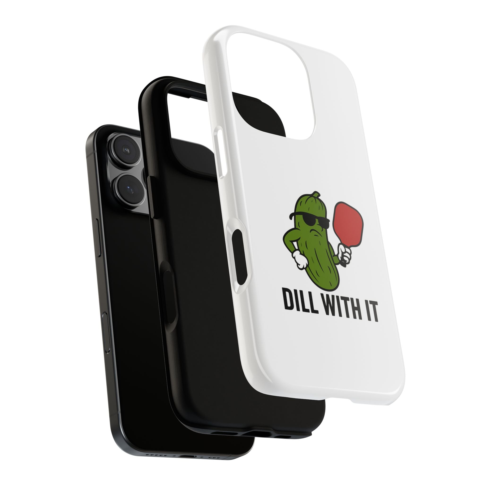 Funny Pickle Phone Case | Dill With It | Quirky Gift for Foodies, Humor Lovers, Birthdays, Kitchen Decor