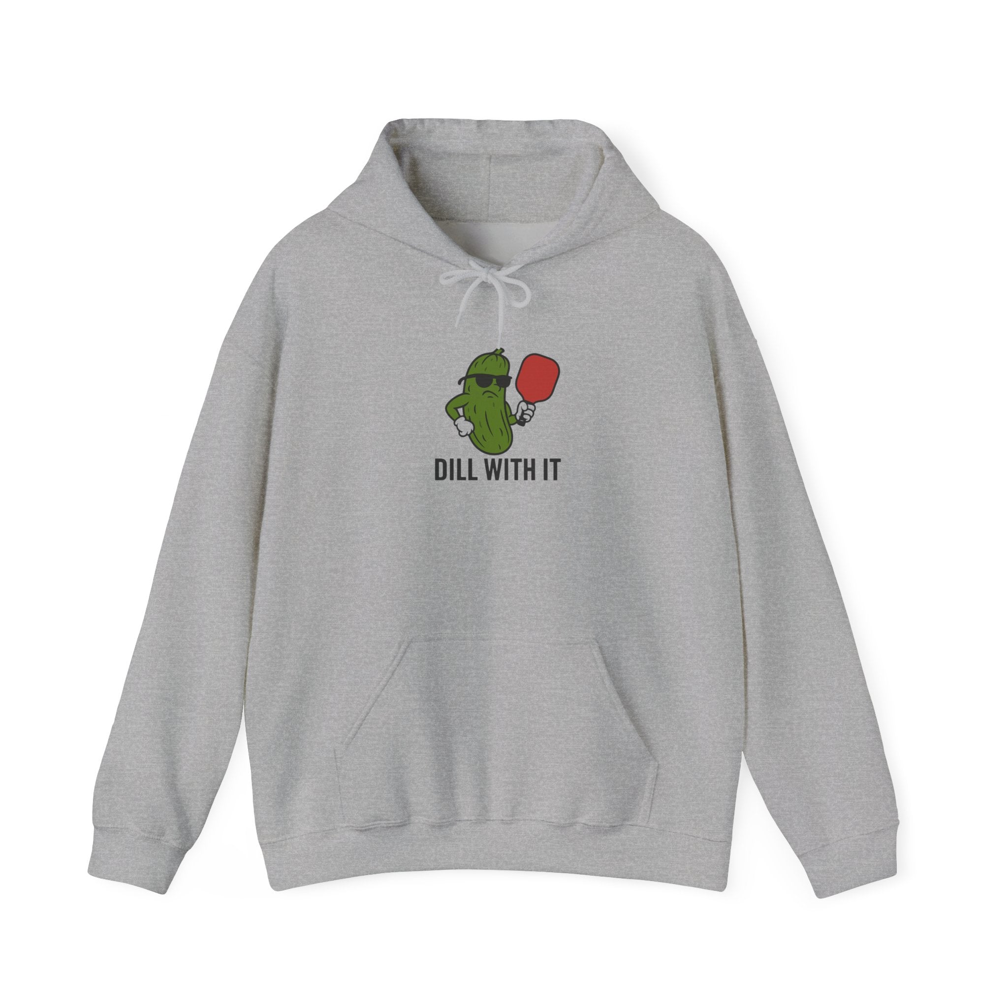Dill With It Hoodie - Fun Unisex Sweatshirt, Cute Gift for Cucumber Lovers, Unique Apparel, Ideal for Casual Wear or Parties