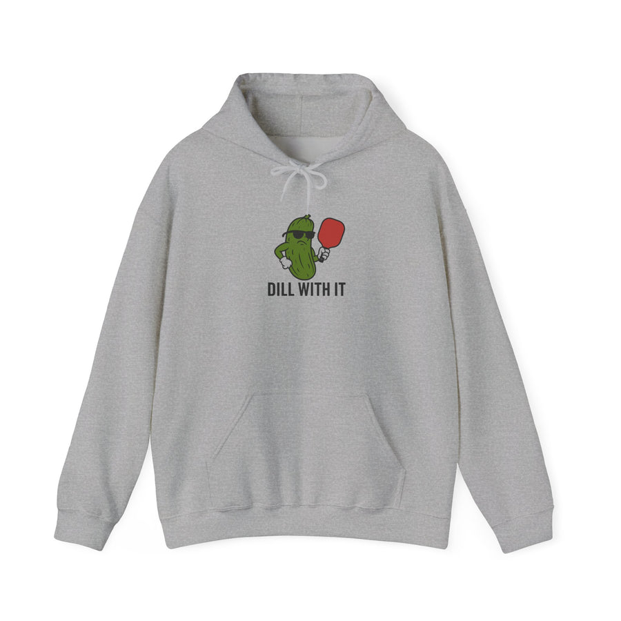 Dill With It Hoodie - Fun Unisex Sweatshirt, Cute Gift for Cucumber Lovers, Unique Apparel, Ideal for Casual Wear or Parties