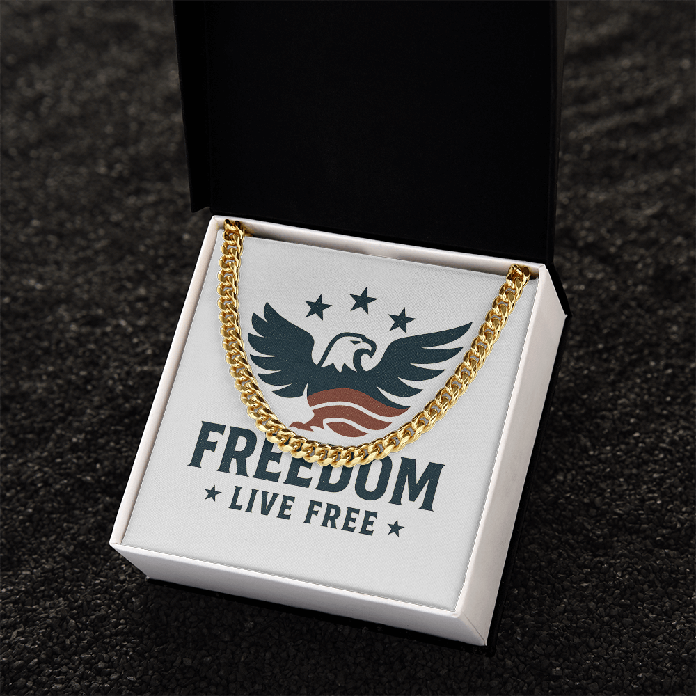 Freedom Live Free - Cuban Chain