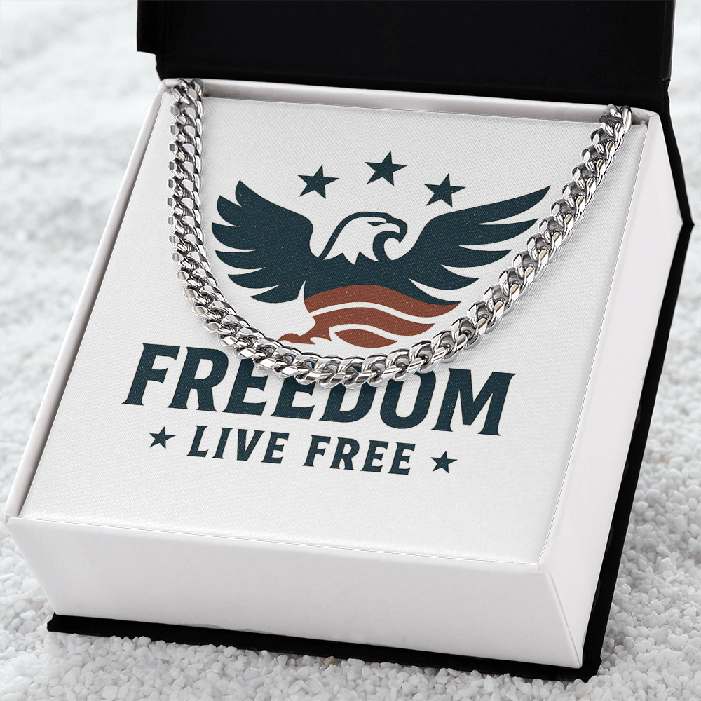 Freedom Live Free - Cuban Chain
