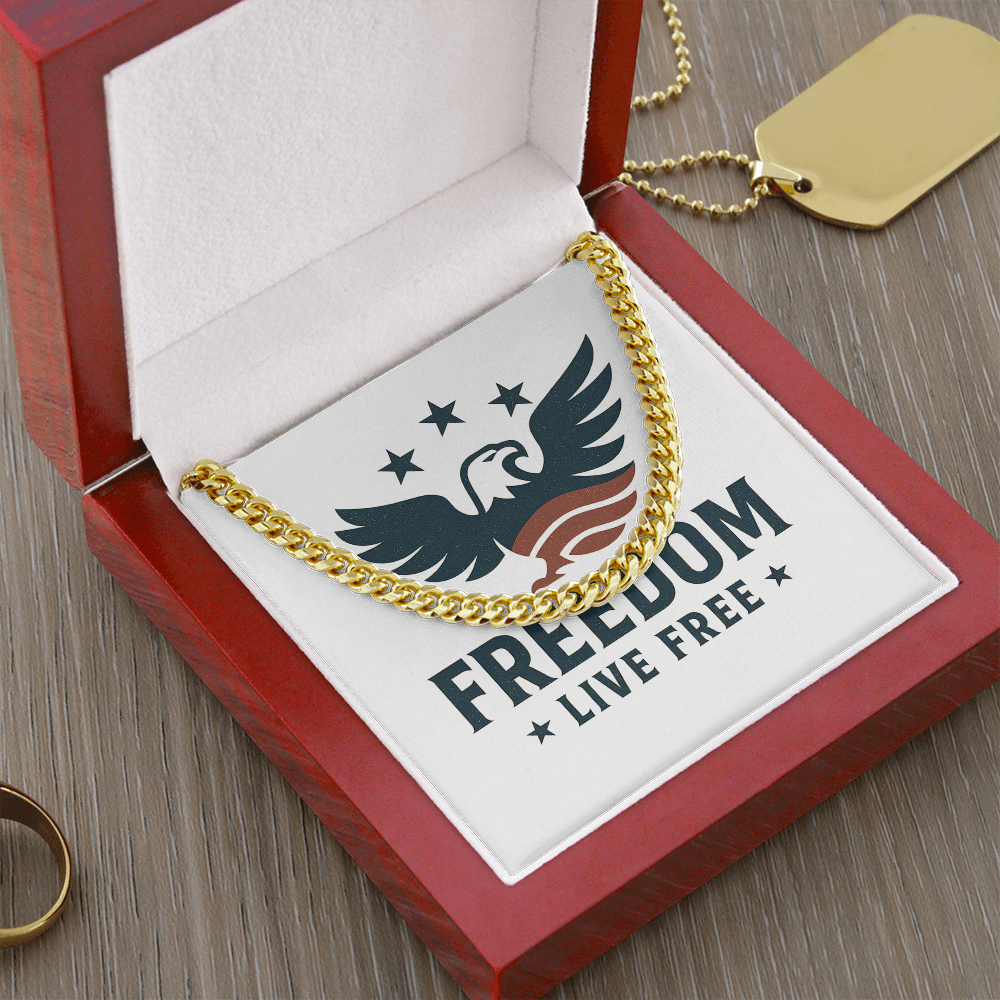 Freedom Live Free - Cuban Chain