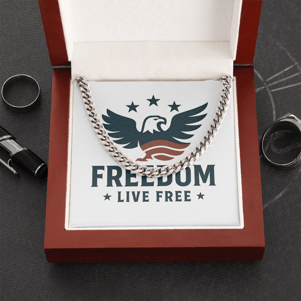 Freedom Live Free - Cuban Chain