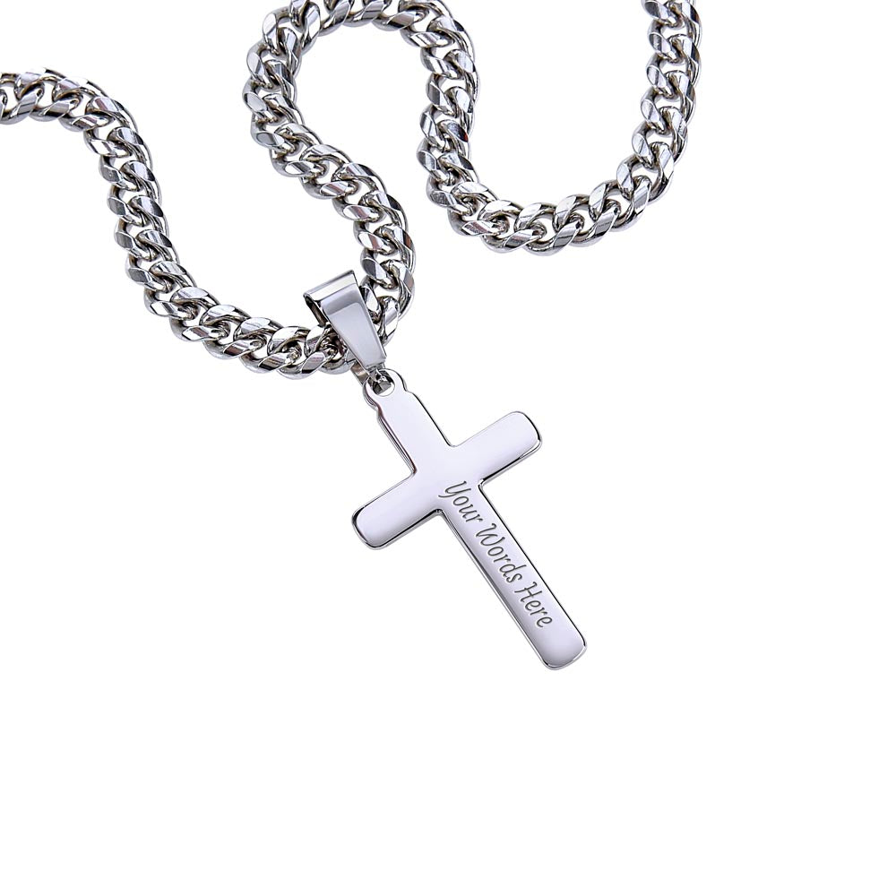 Freedom & Faith: Men's Stainless Steel Cross Chain